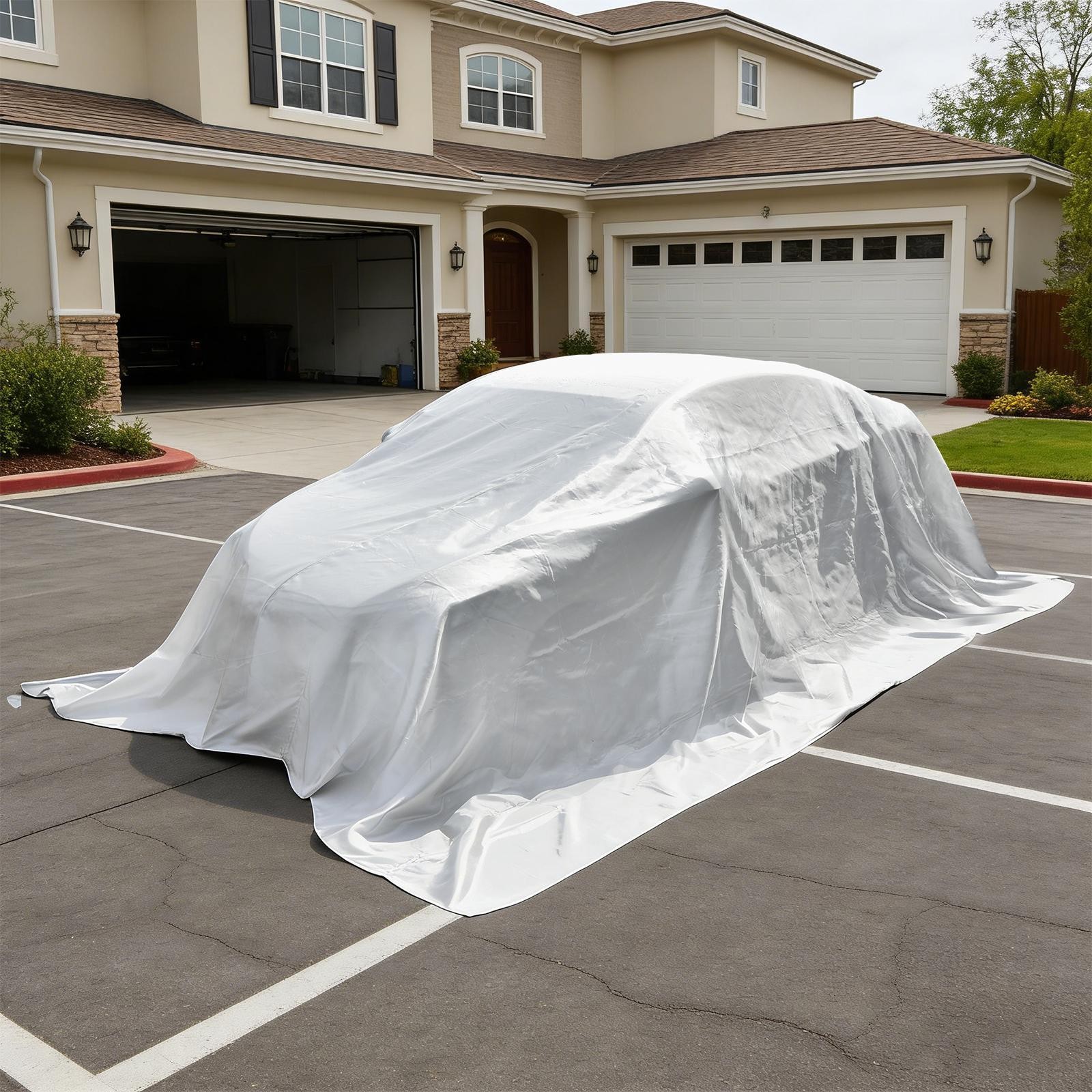 13x20FT Large Emergency Fire Blanket Fiberglass for Car EV Truck Vehicle White
