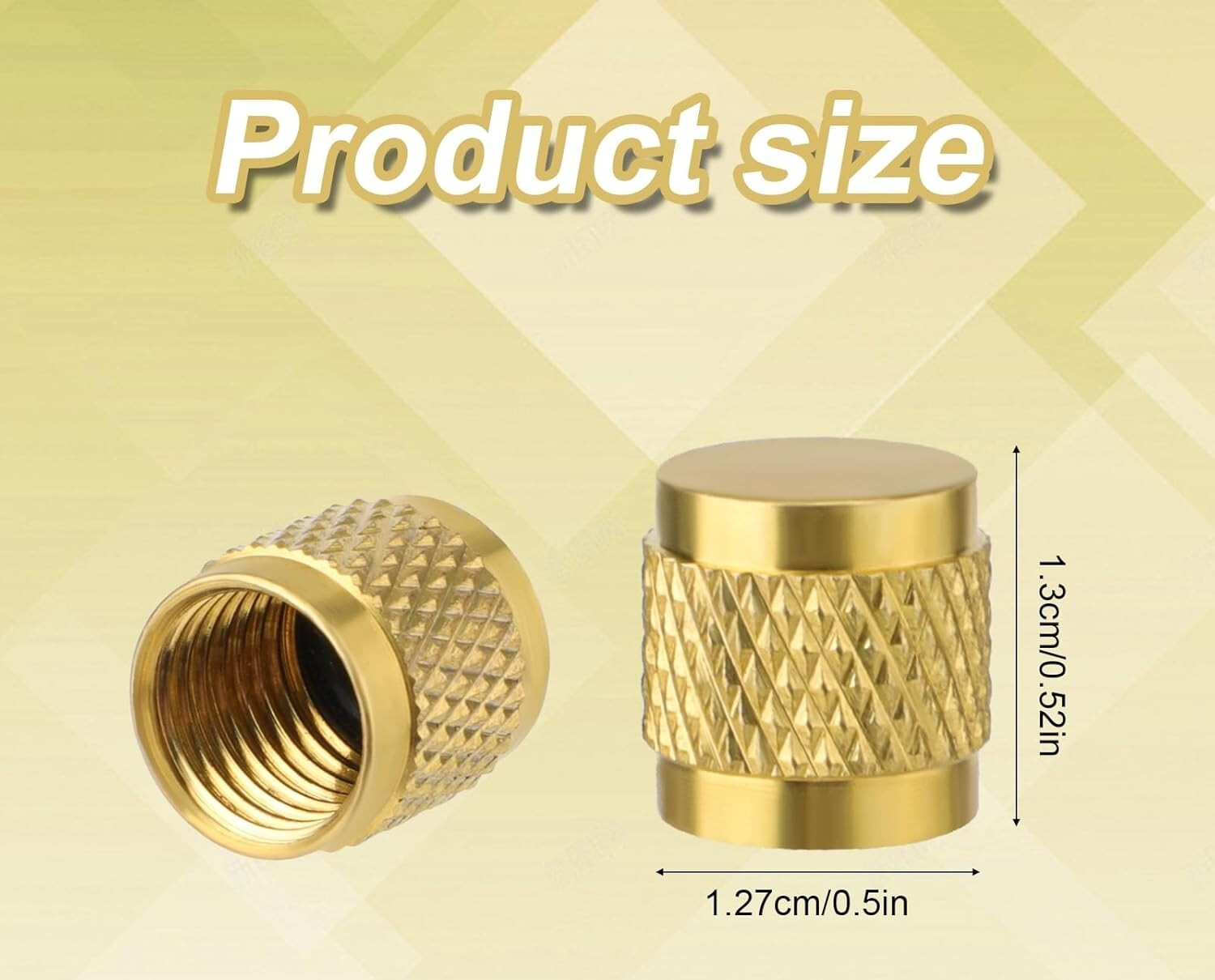 50 Pcs 1/4Inch Brass Flare Solid Brass Caps with O Seal 7/16-20UNF Thread NEW US