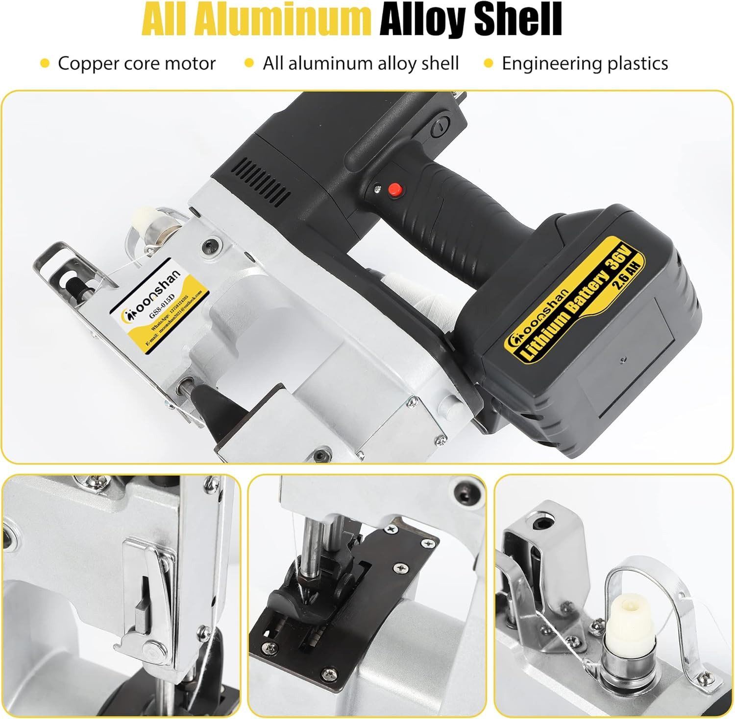 Cordless Bag Closing Machine 2S/Bag Bag Sewing Machine Cordless Portable Bag Sew