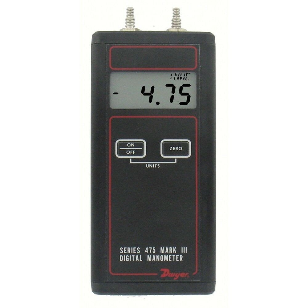 Dwyer 475-2-FM Digital Manometer (0 to 40.00″w.c.)