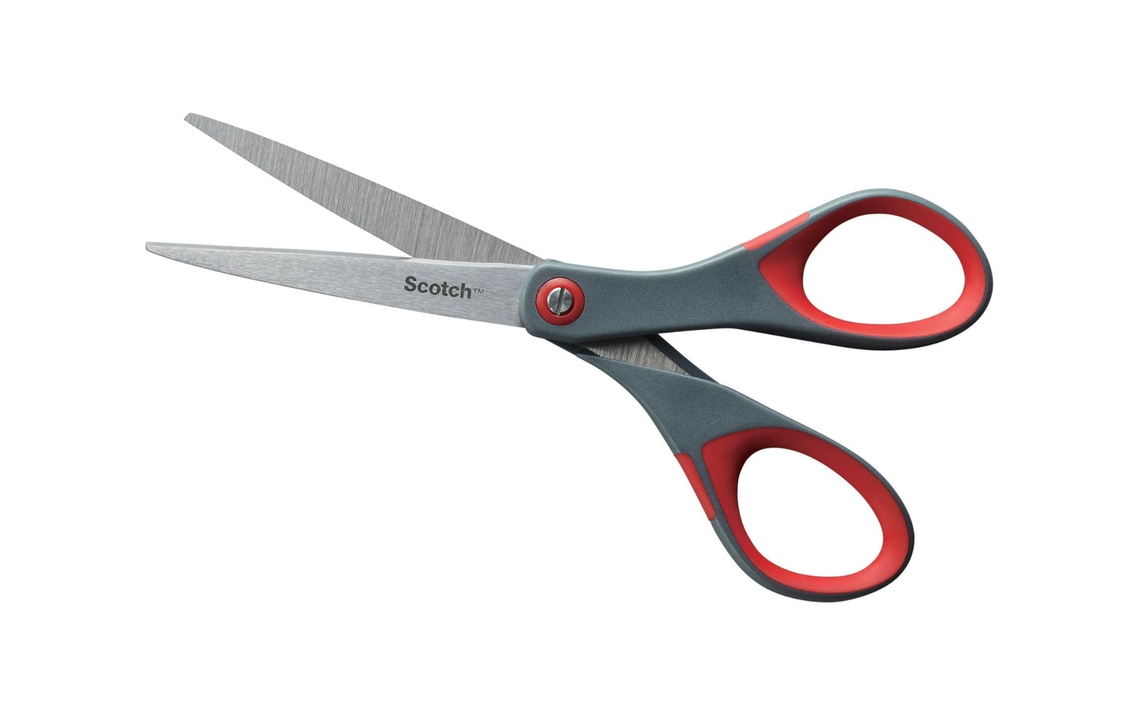 Scotch 6″ Precision Scissors, Great for Everyday Use (1446) 6-Inches, Grey/Red