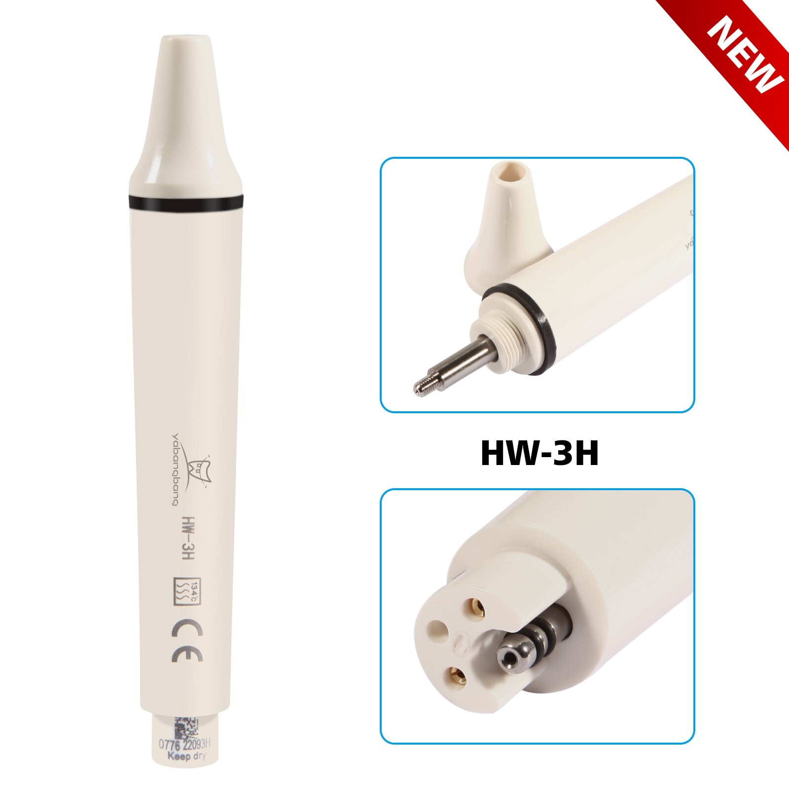 HW-3H Dental Ultrasonic Piezo Scaler Handpiece Fit EMS/WOODPECKER NEW OR