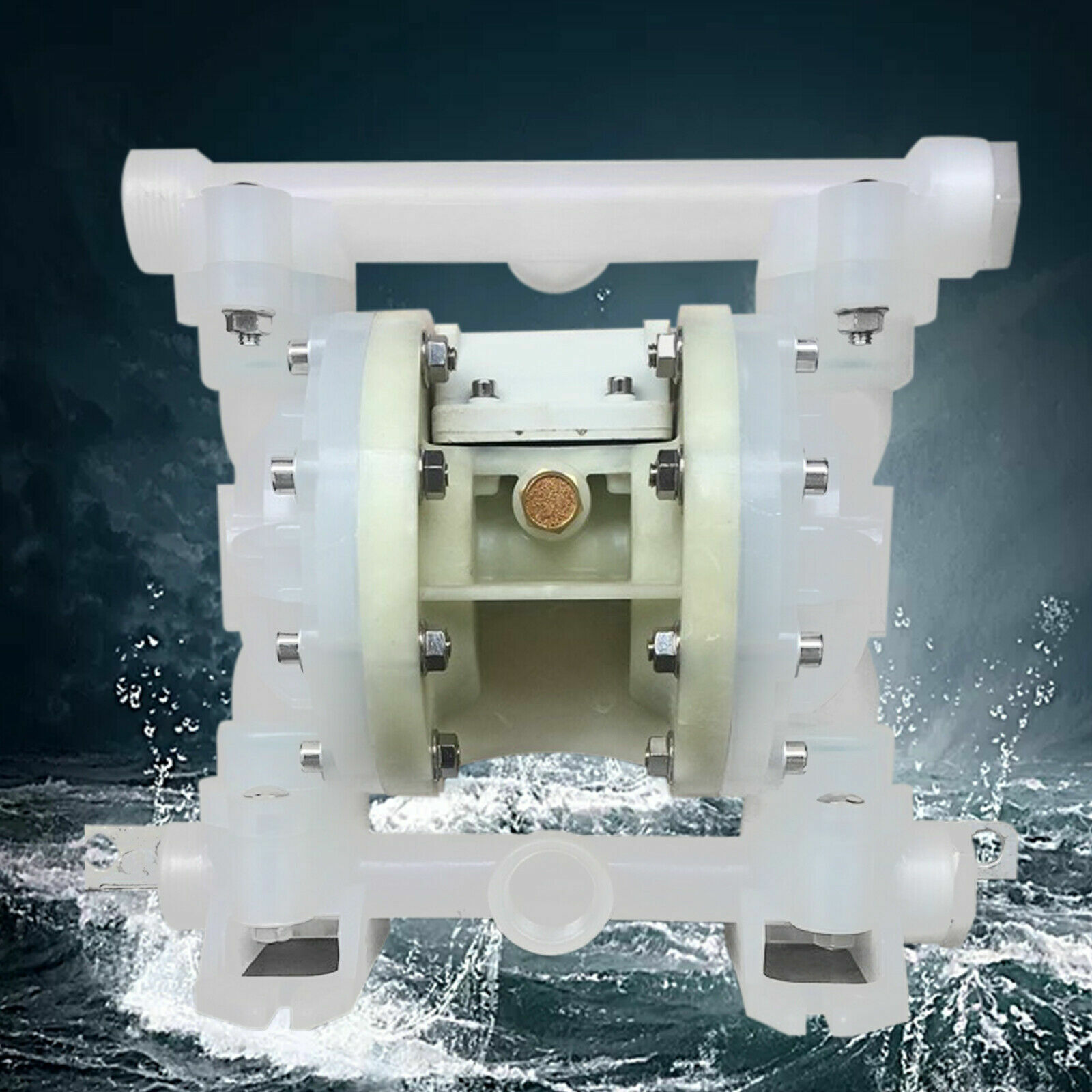 Air-Operated Double Diaphragm Pump Air Poly Pump Chemical Polypropylene
