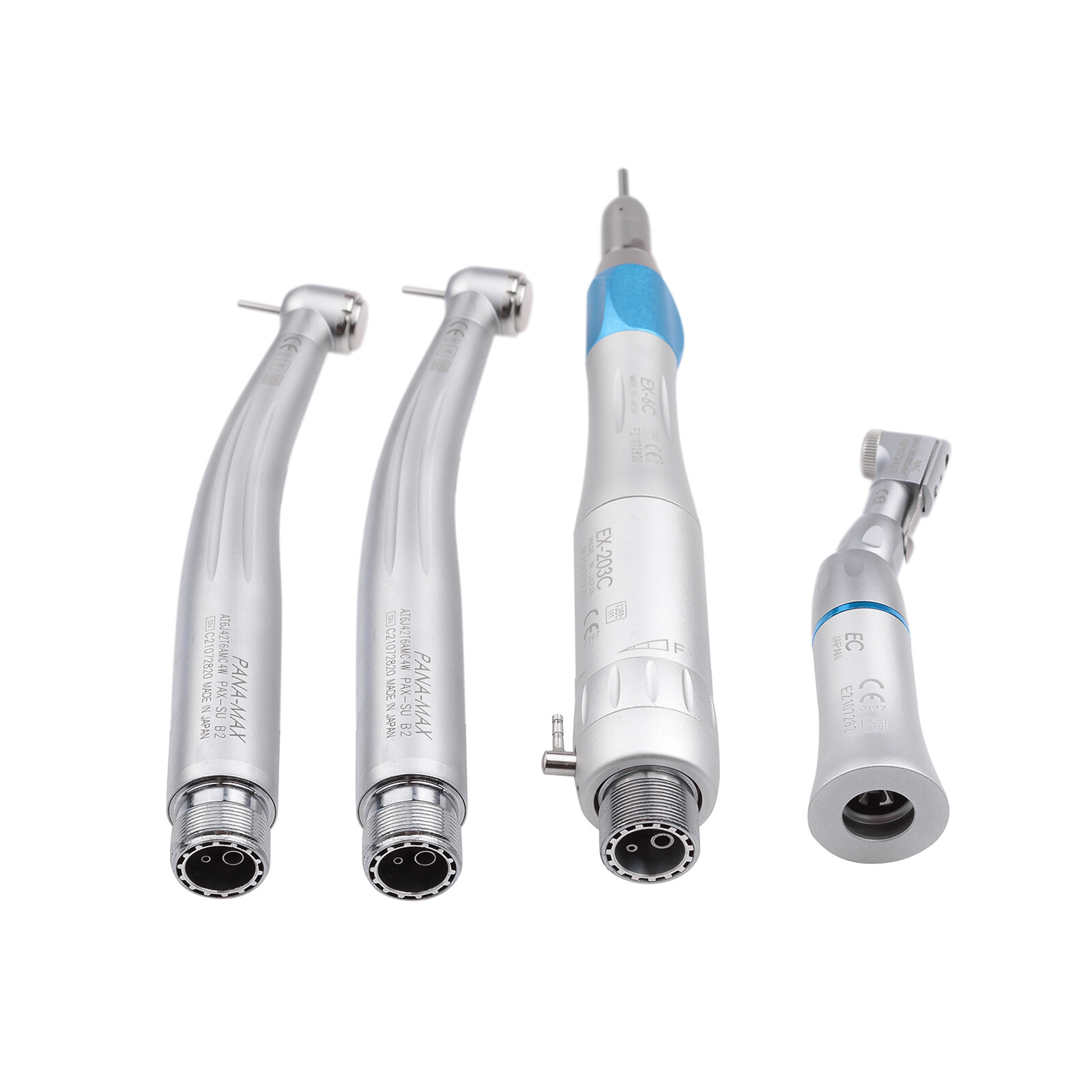 Dental Air Turbine LED High Speed Handpiece + Low Speed Handpiece Kit 2H US