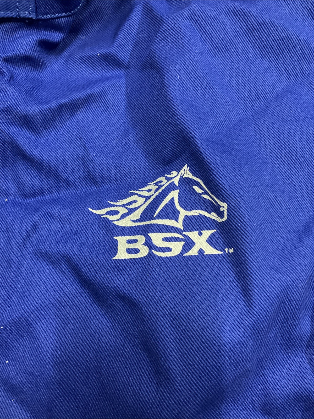 Revco Black Stallion BSX Blue FR Welding Jacket w/Blue Flames LARGE