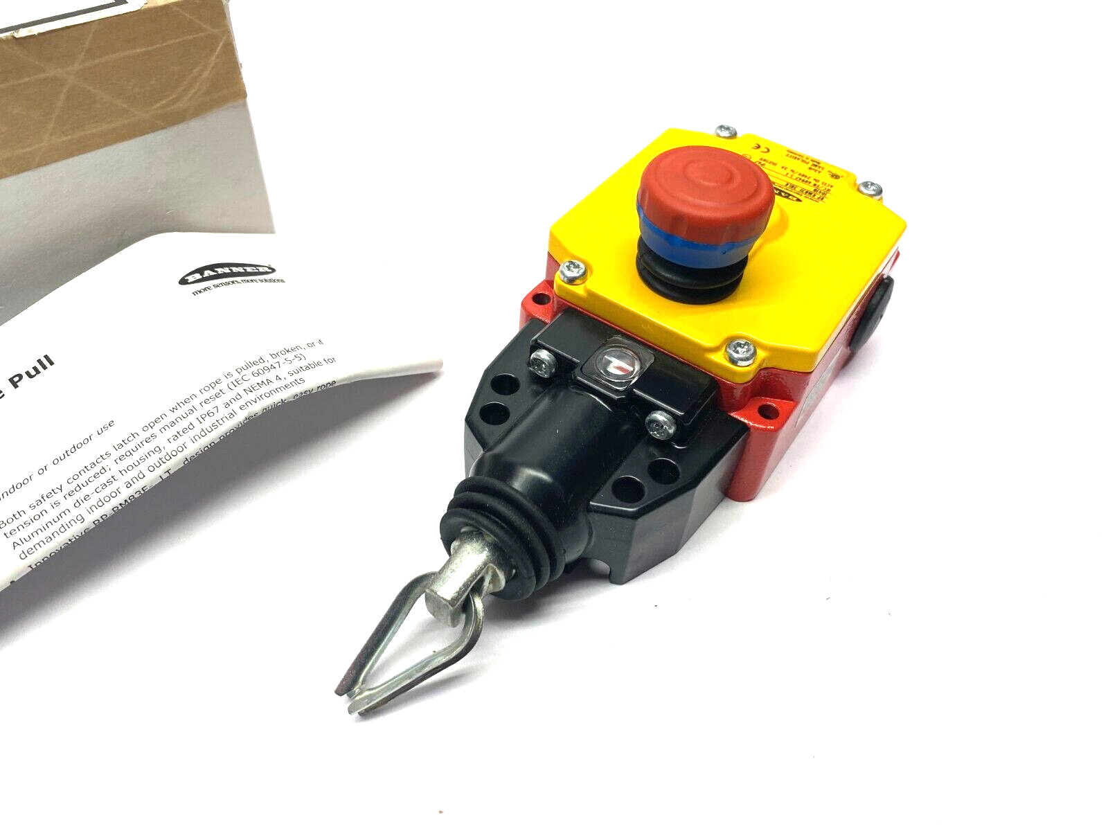 Banner RP-RM83F-38LR Heavy Duty Emergency Stop Rope Pull Module 2 NO, 2NC 82129