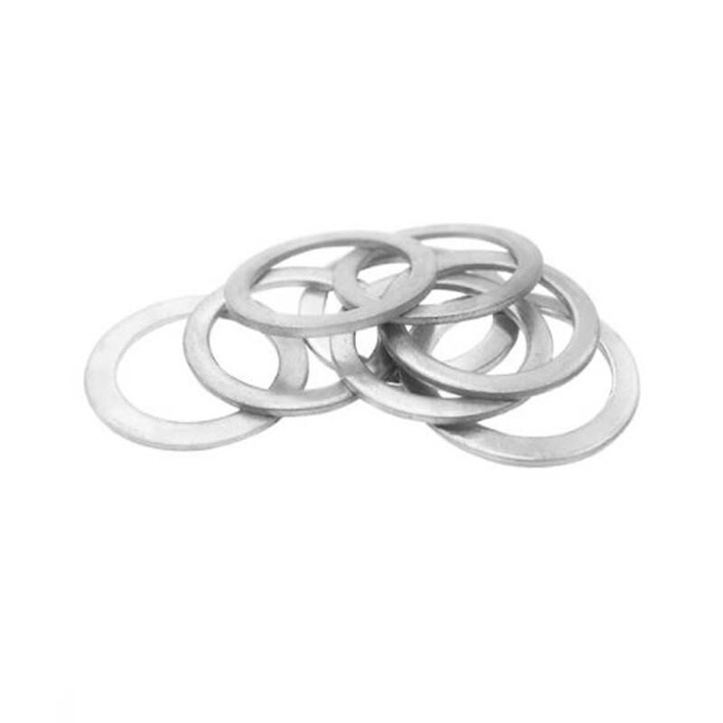 Inner Dia.3~33mm Solid Aluminum Gasket Alu Flat Ring Sealing Washer (Thick 1mm)