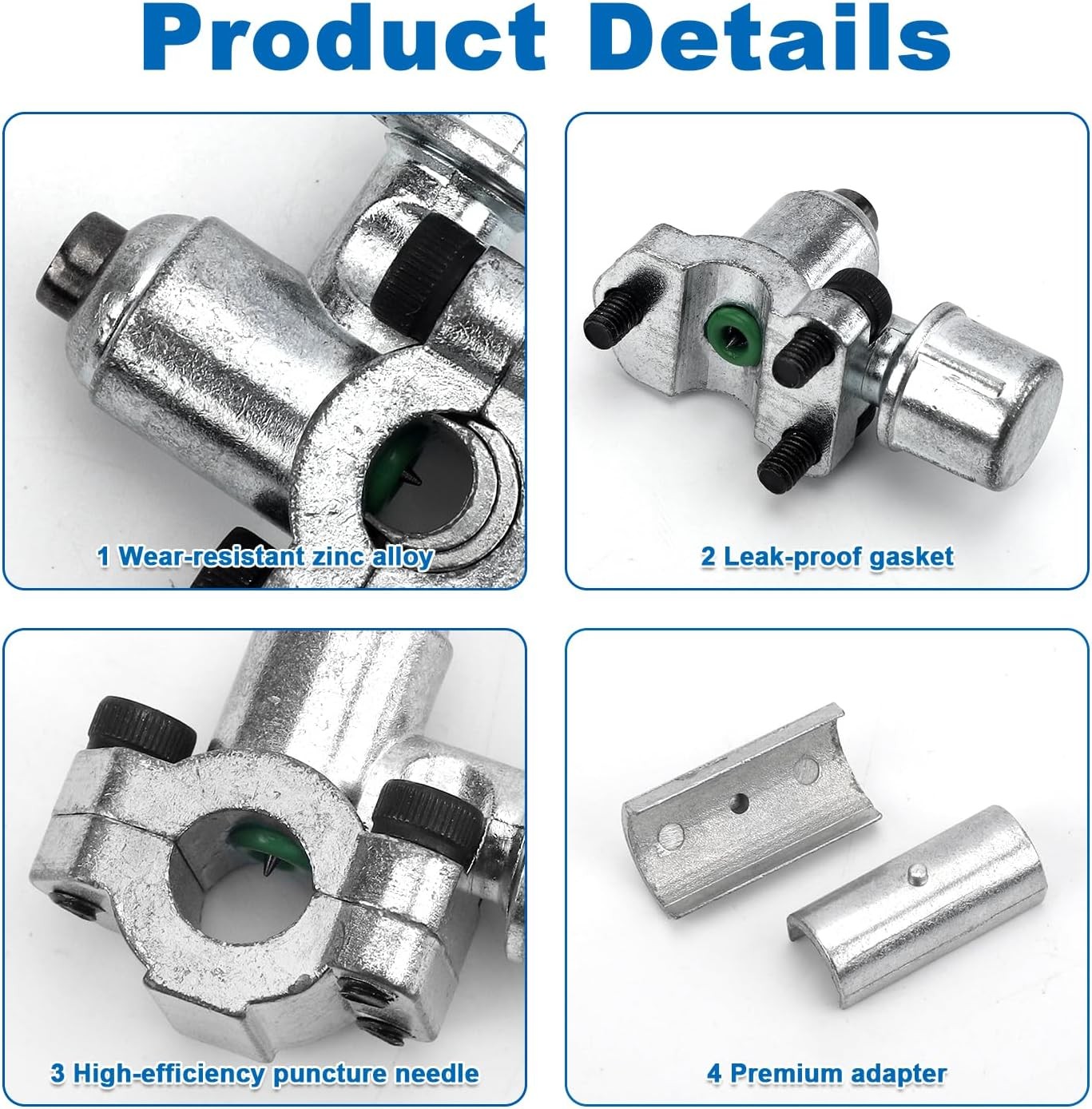 BPV-31 Piercing Valve Kit with Hex Keys and Adapters for Refrigerator Lines