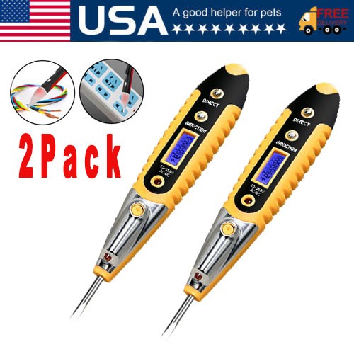 Voltage Electric Tester Volt Detector Test Pen AC DC Non-Contact Sensor 12-1000V