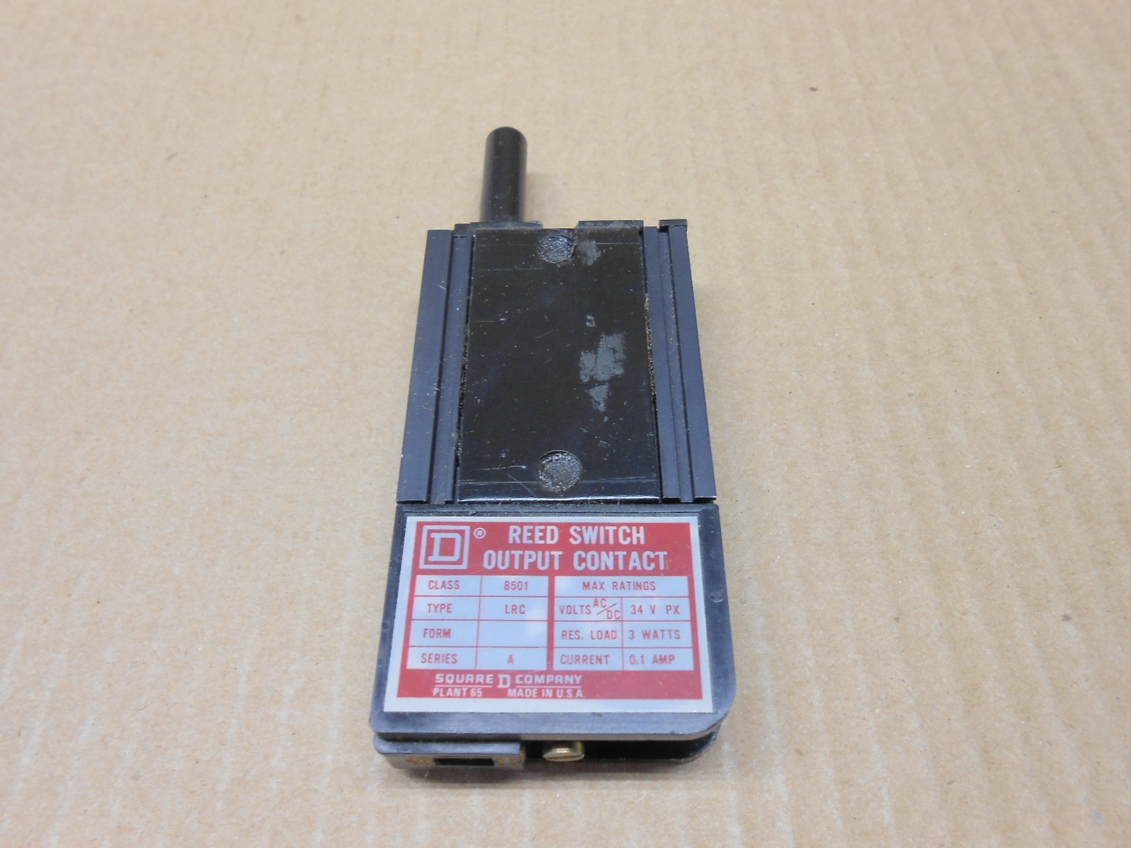 1 NIB SQUARE D 8501 LRC 8501LRC REED OUTPUT CONTACT 1P 24 VRMS 34 VDC 34 VAC