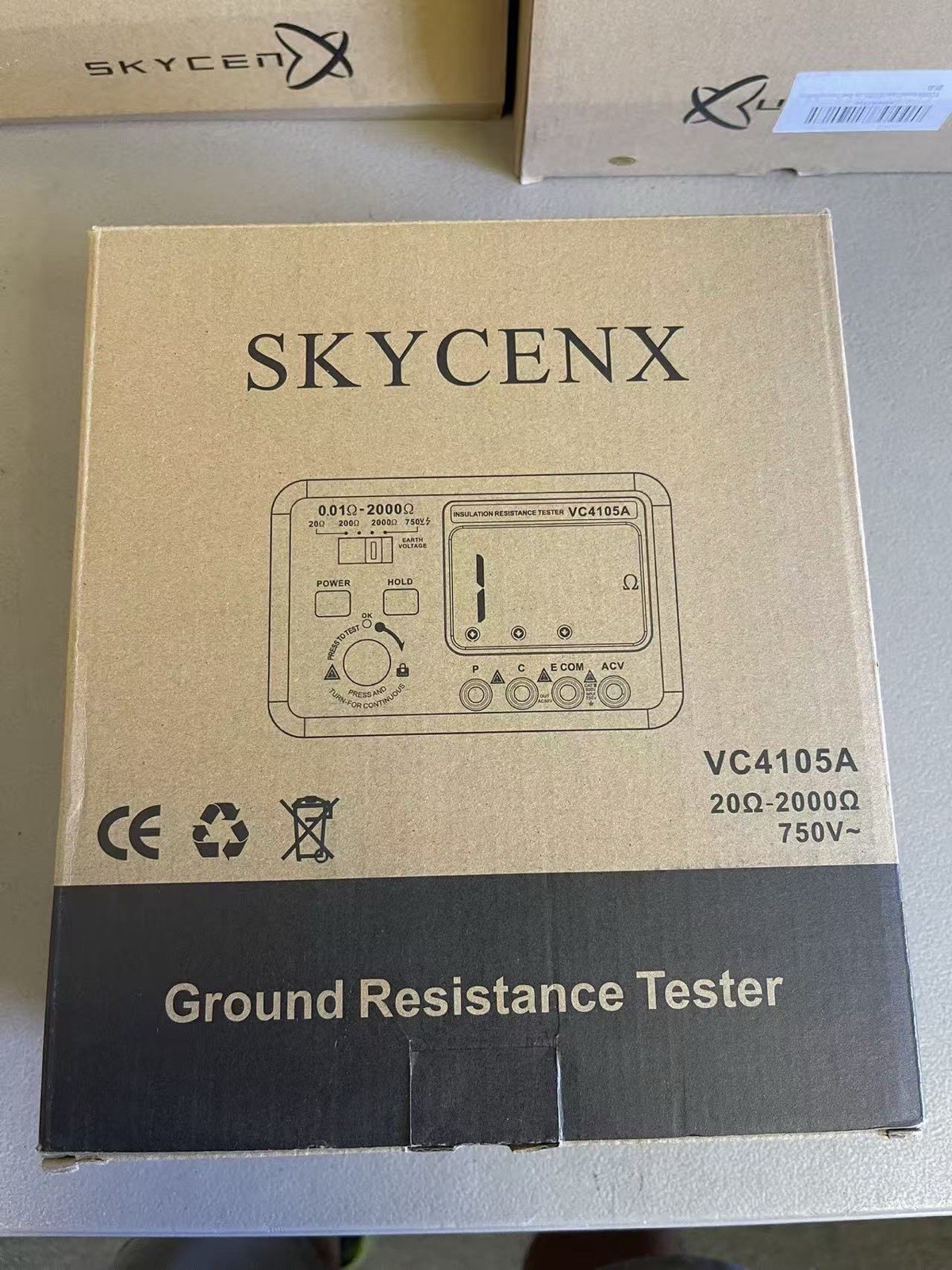 VC4105A Ground Resistance Tester 0.01-2000Ω 750V NCV Hold