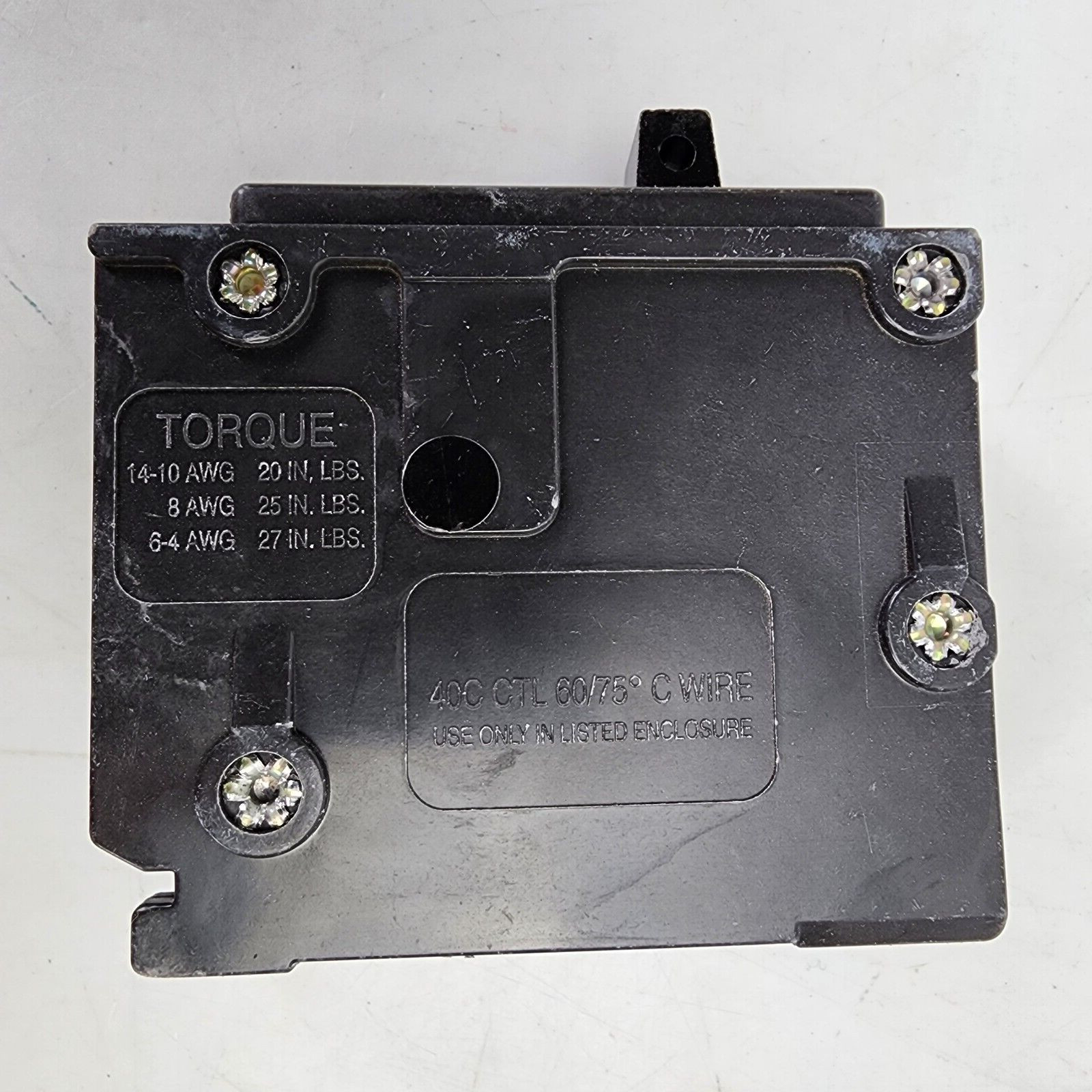 Eaton Cutler Hammer Circuit Breaker 1 Pole 20A 120 240V BR120 C120 Type Black