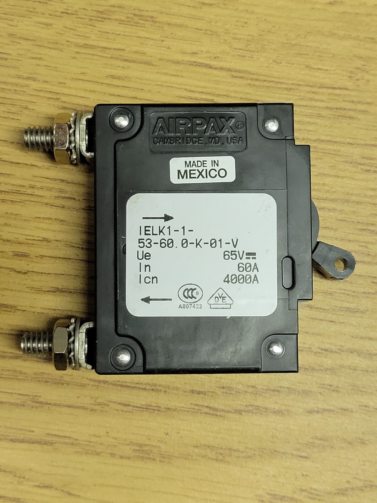Airpax IELK1-1-53-60.0-K-01-V
