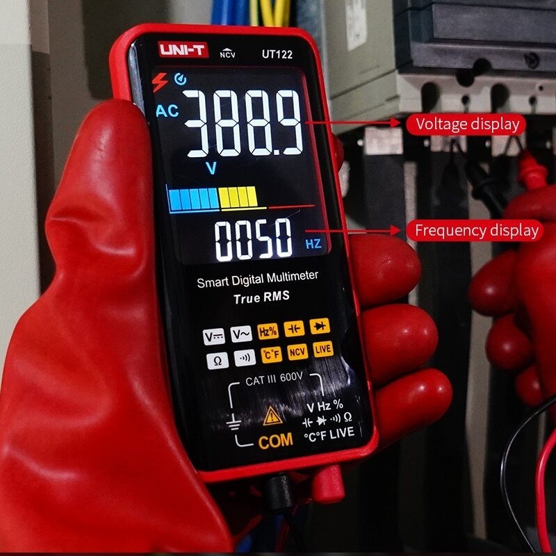 Intelligent TRMS Digital Multimeter Voltage Frequency Dual Display NCV LIVE Test