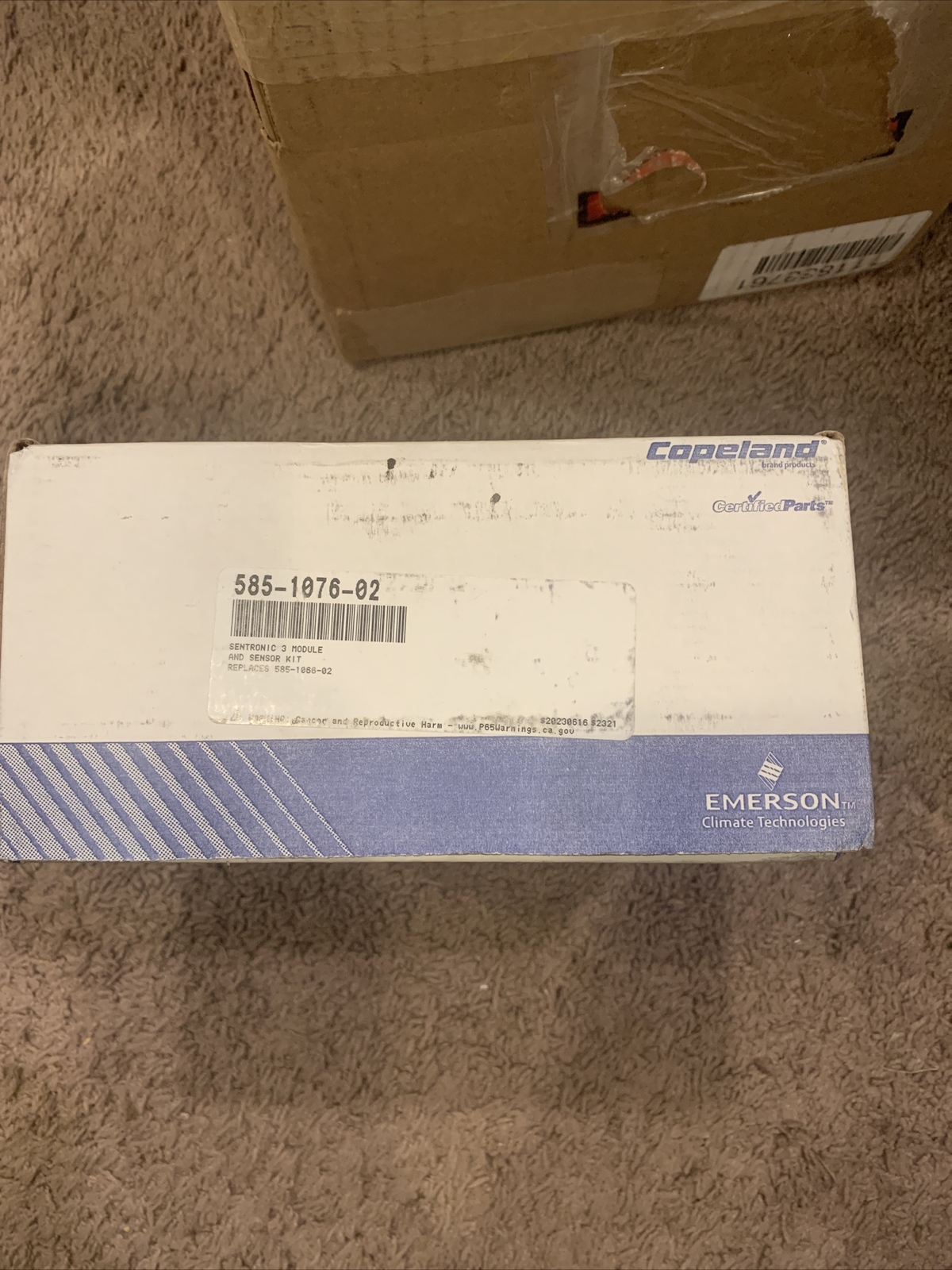 Copeland 585-1076-02 Sentronic 3 Oil Pressure Module & sensor NOS & 1 no sensor