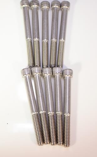 1/4-20 x 3″ Stainless Knurled Socket Head Bolts QTY 10 | 1014