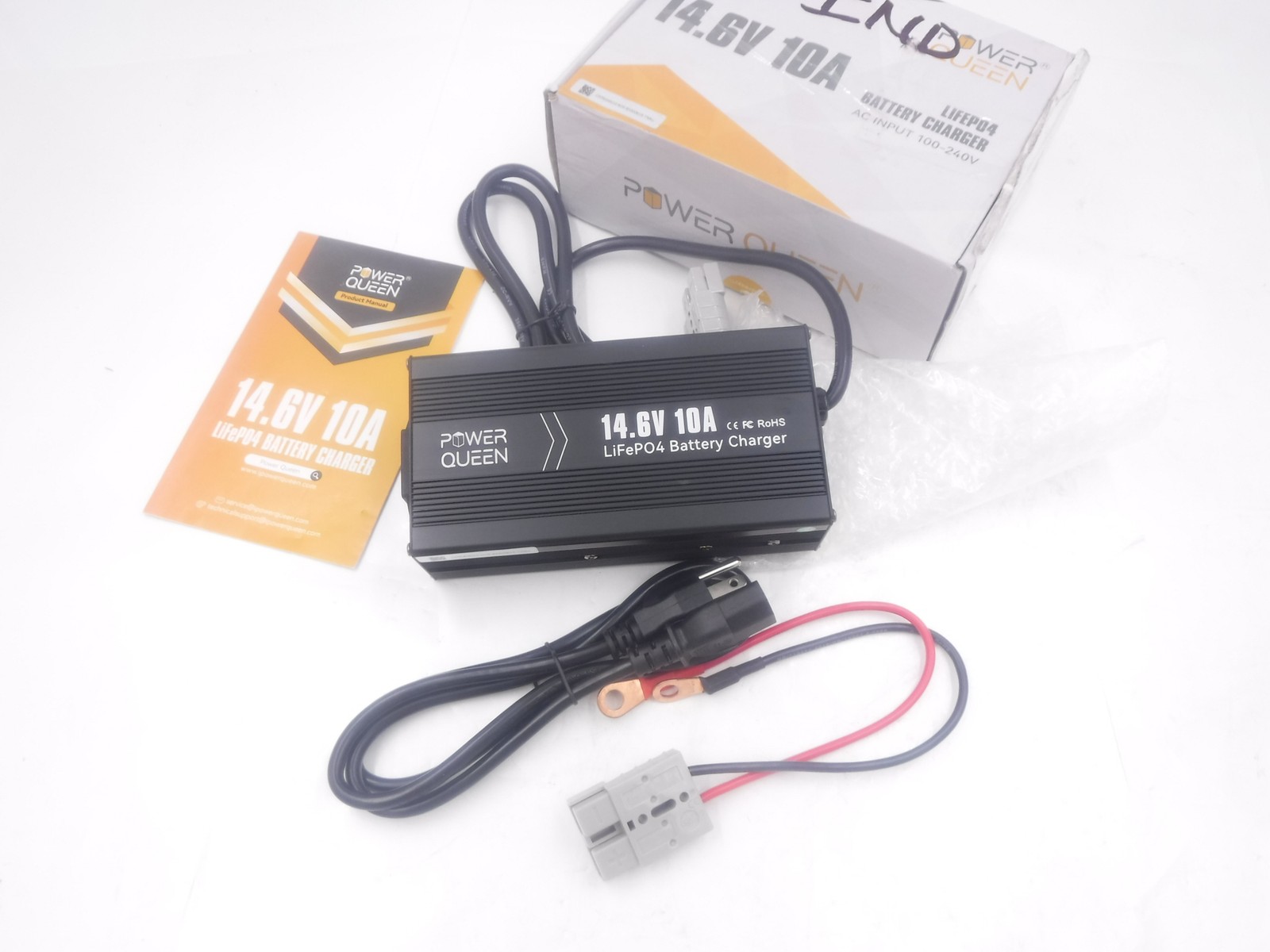 Power Queen 12V (14.6V) 10AMP LidePO4 Battery Charger For Lithium Battery