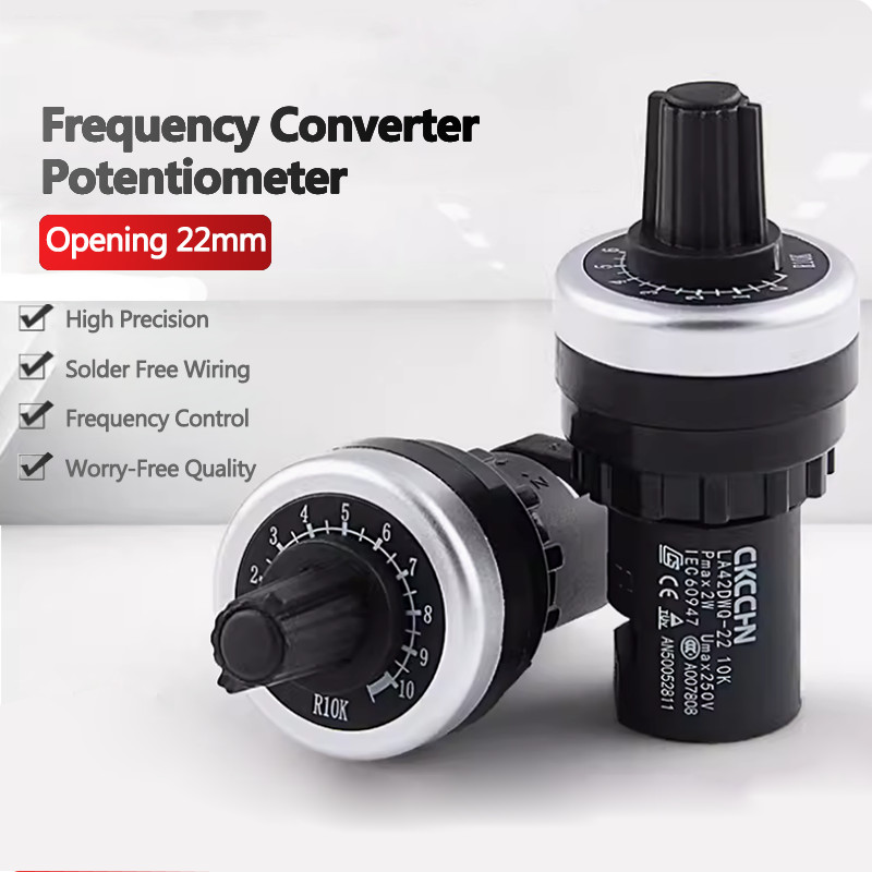 4-20 Pack LA42DWQ-22 22mm Panel Mount Potentiometer, 5K/10K Ohm, 2W 250V USA