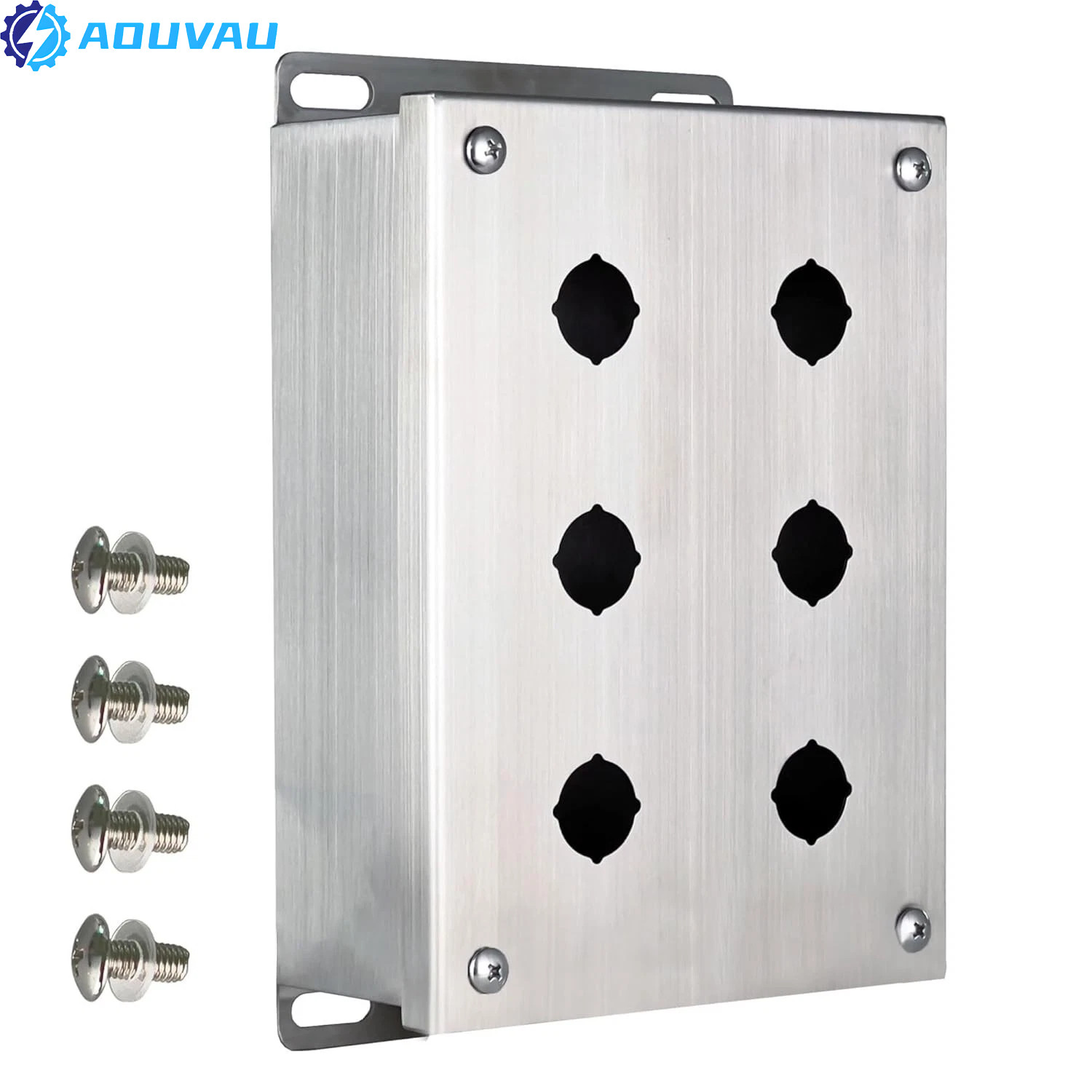 8 x 6 x 3 «304 Stainless Steel Push Button Enclosure Box Control Box