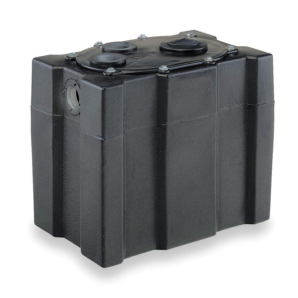 DAYTON 4RK10 Sump Basin,Cap. 11.0 gal,Structural Foam 4RK10