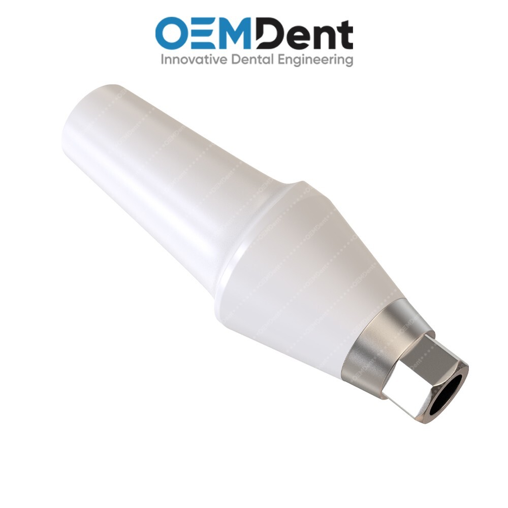 Straight Zirconia Abutment With Titanium Base Compatible NobelActive®️NP Conical