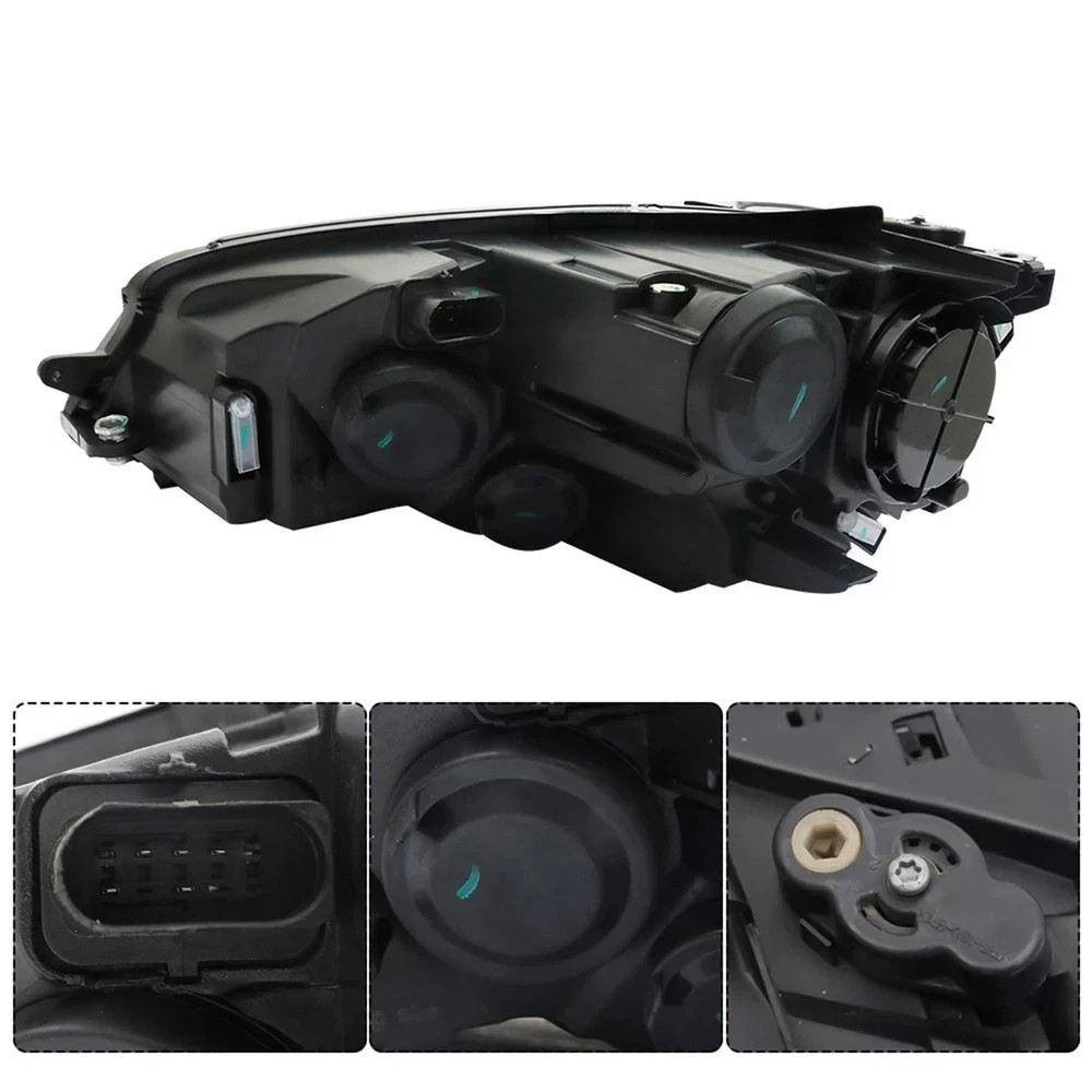 Right Passenger Headlight for Golf 2015-2017 Halogen Clear Lens VW2503160