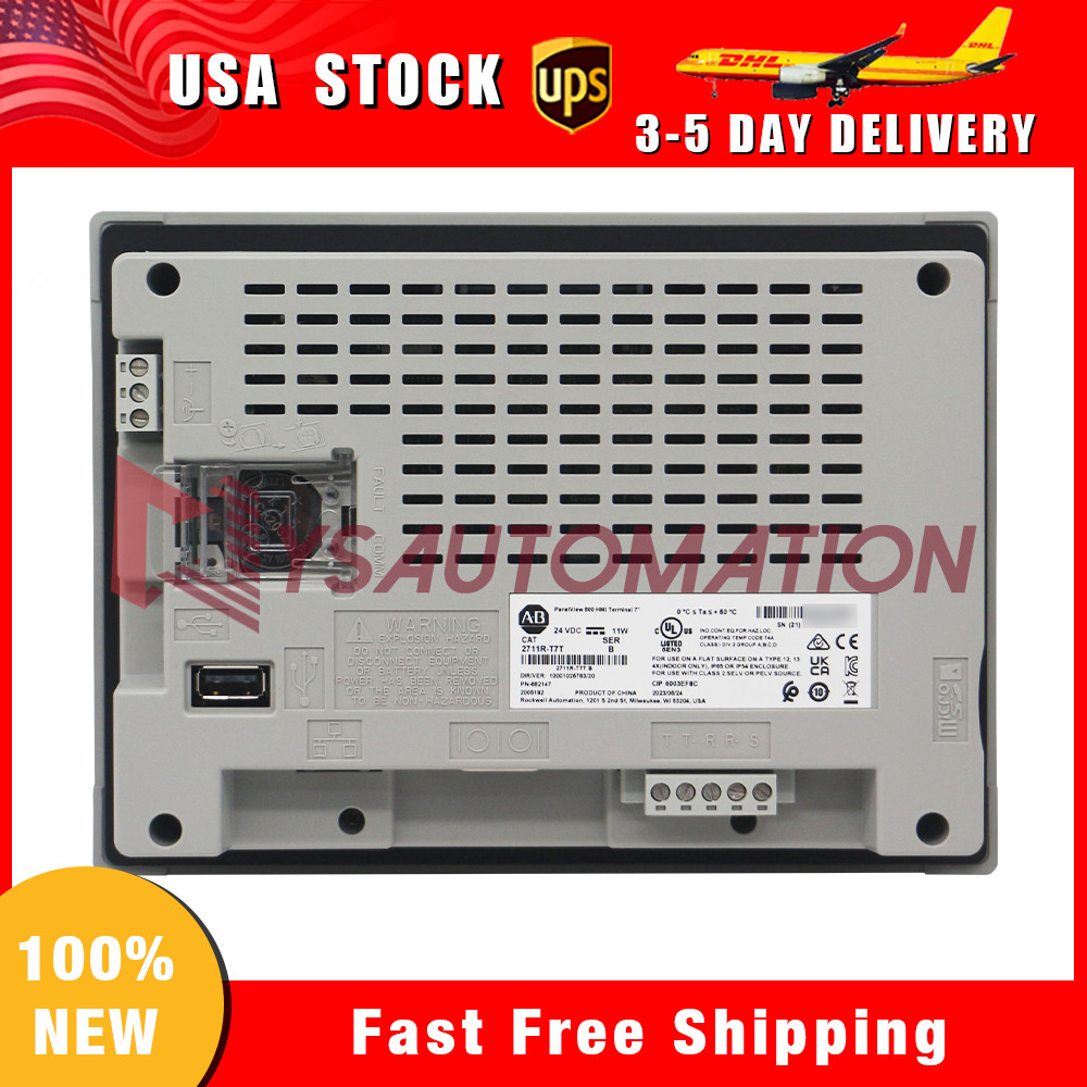 New Factory Sealed Allen-Bradley 2711R-T7T PANELVIEW 800 7-INCH HMI TERMINAL