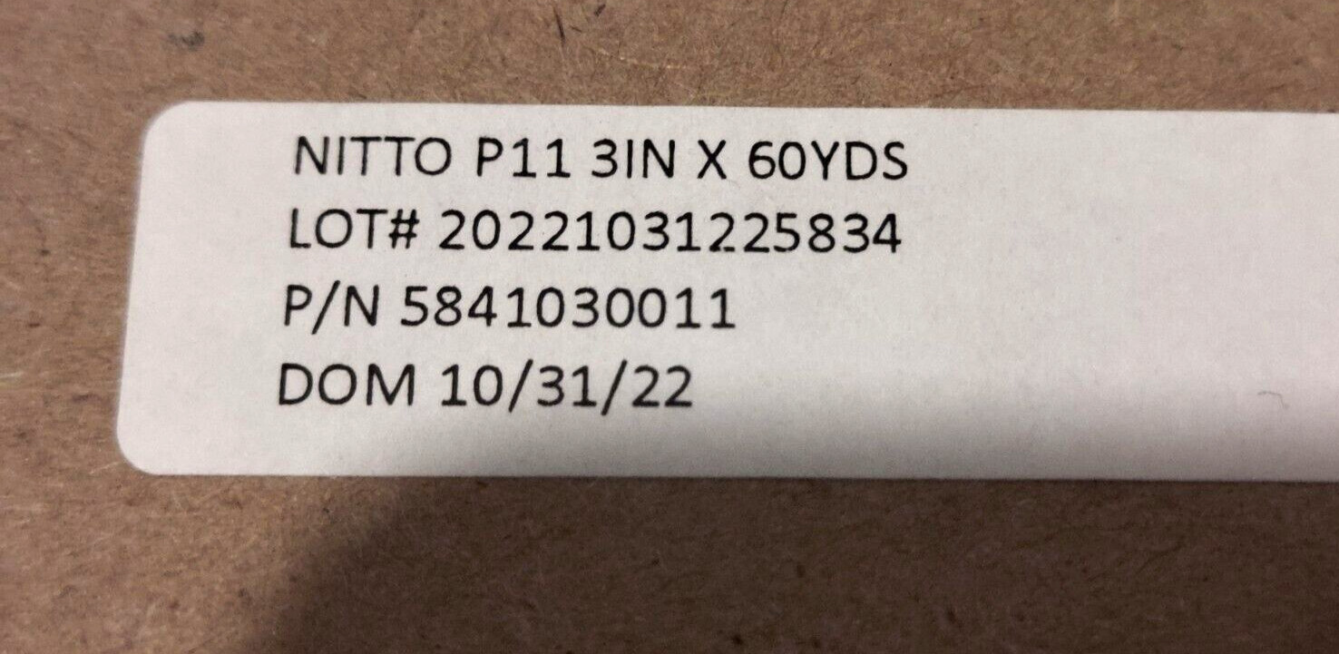 Nitto P-11 Aluminium Foil Tape 3in x 60 yd Speed Tape Aircraft Boeing Airbus P11