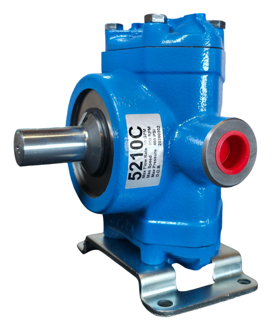 Debro 5210C Piston Pump – Solid Shaft, Leather Cups, Cast Iron Housing