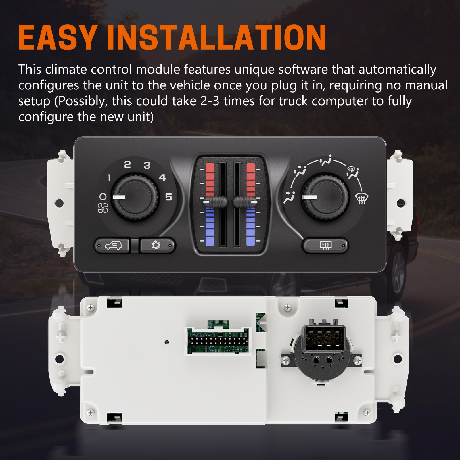 SINTLY AC Heater Climate Control Module For Chevrolet Silverado GMC 599-210XD