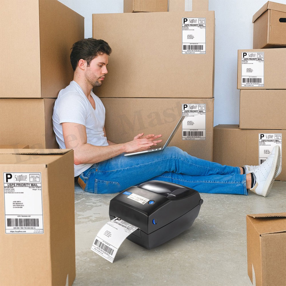 4×6 Fanfold Direct Thermal Shipping Labels for Zebra & Rollo Printers and More