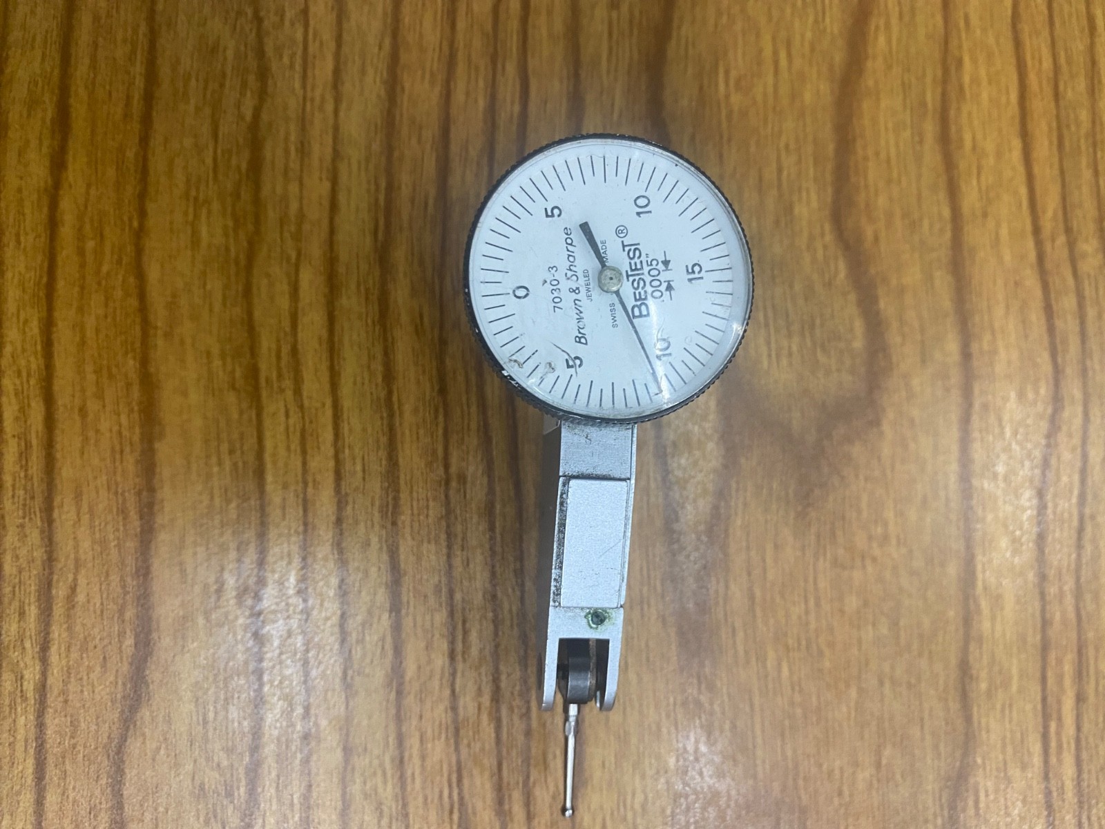 Brown & Sharpe 0.0005-inch Indicator, fair condition, used, white.”