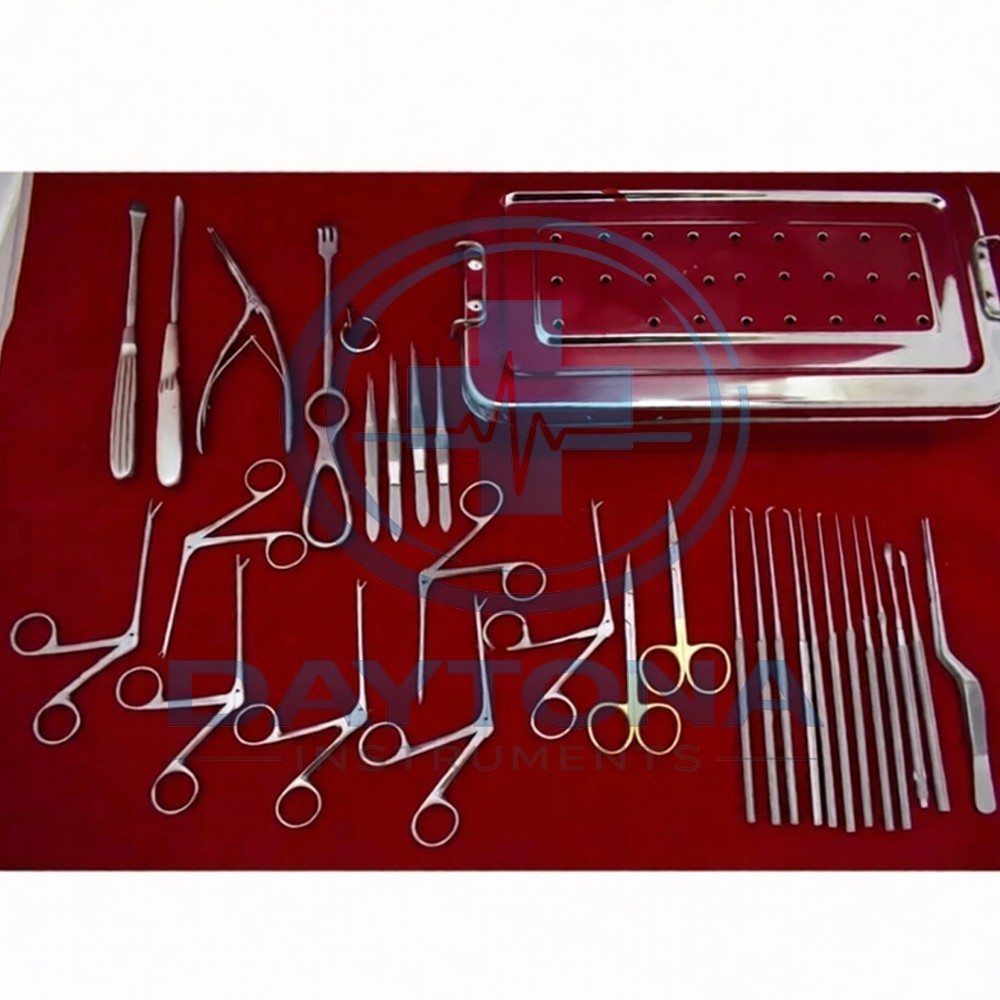 Complete 30 Piece Set of Endoscopic ENT Instruments