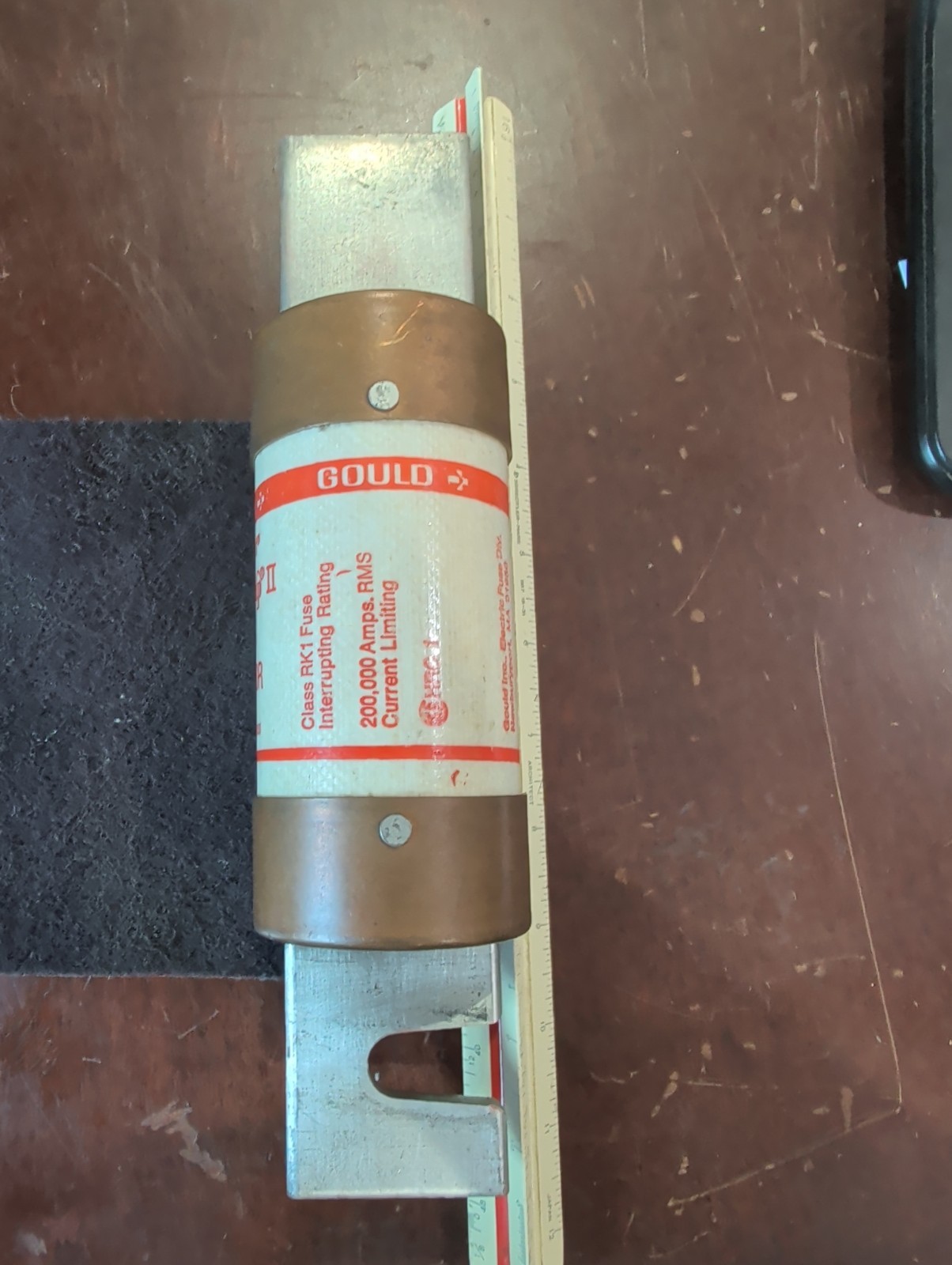 600A 250V Class RK1 Time Delay Fuse. Gould Shawmut A2D600R Amp-Trap II Tested