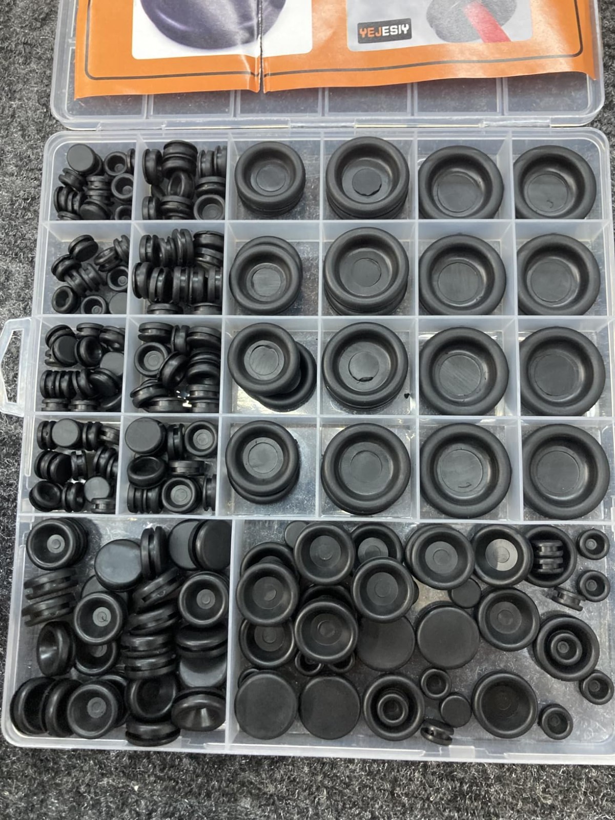 210PCS Rubber Grommet Kit, 7 Sizes Electrical Wire & Automotive Gaskets
