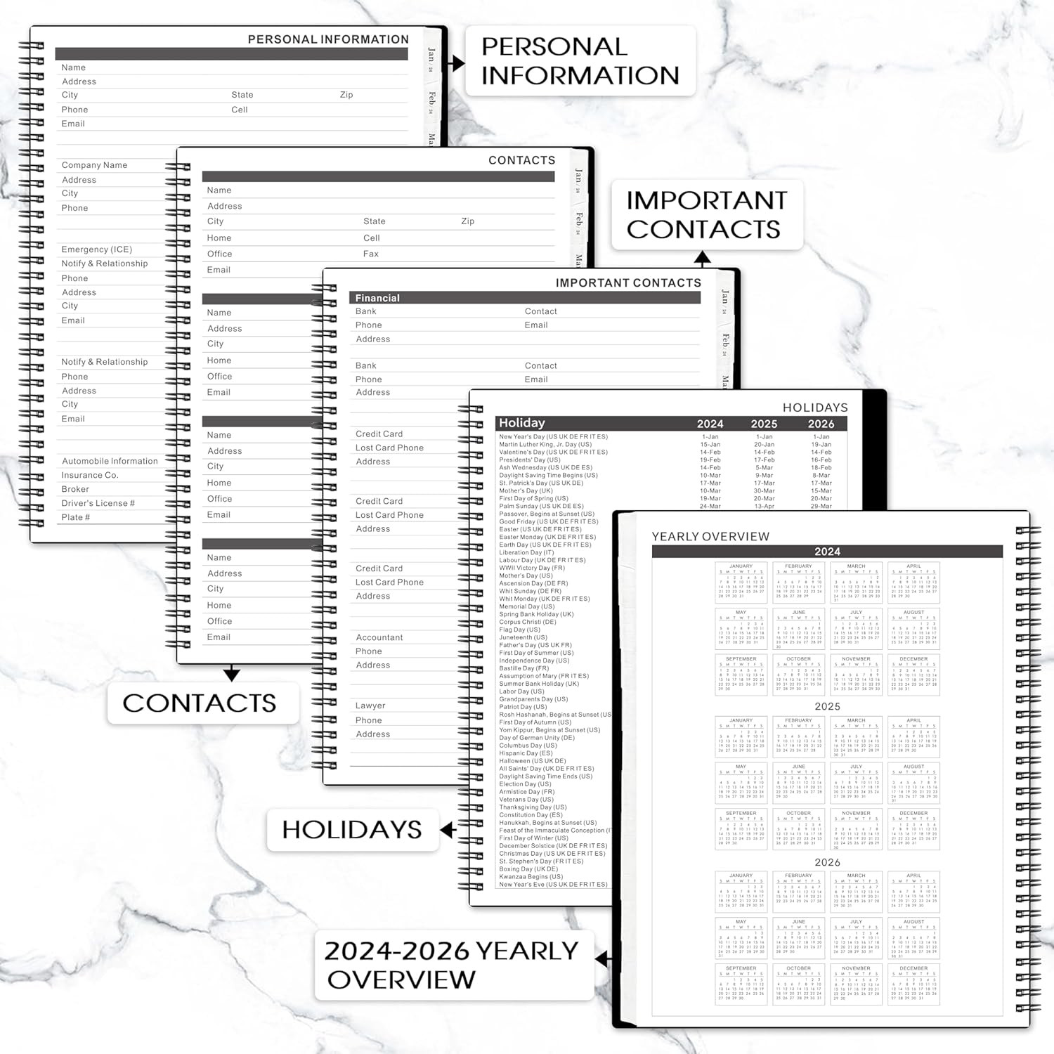 2024-2025 Monthly Planner – 24 Monthly Planner from January 2024 to December 202