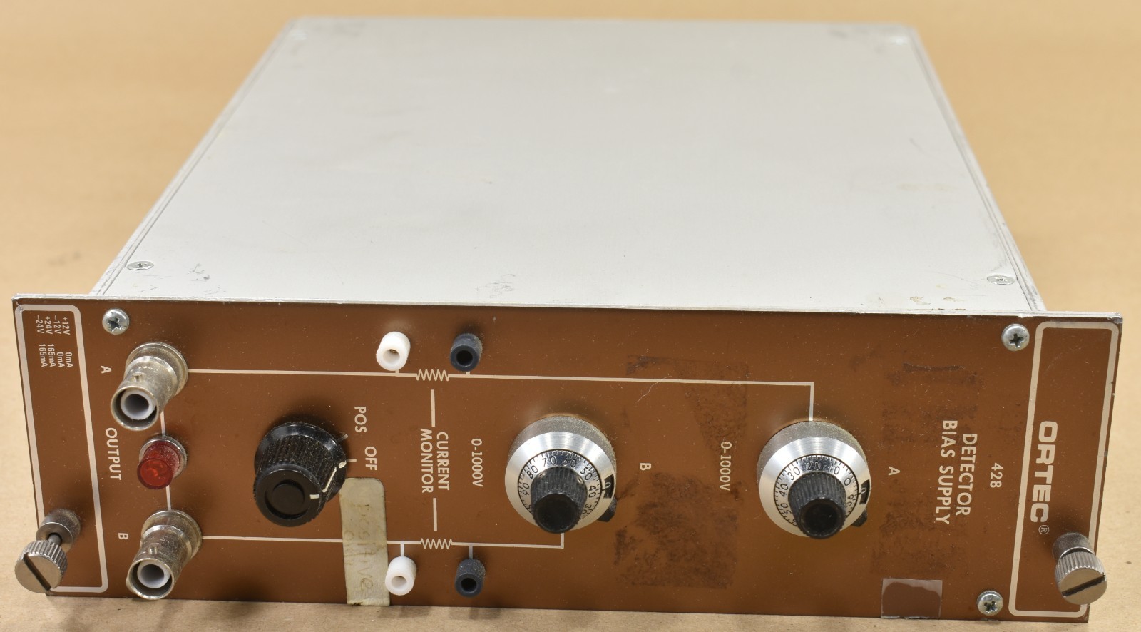 Ortec 428, Detector Bias Supply, Current Monitoring, Output 1.3 MΩ 0-1000 V