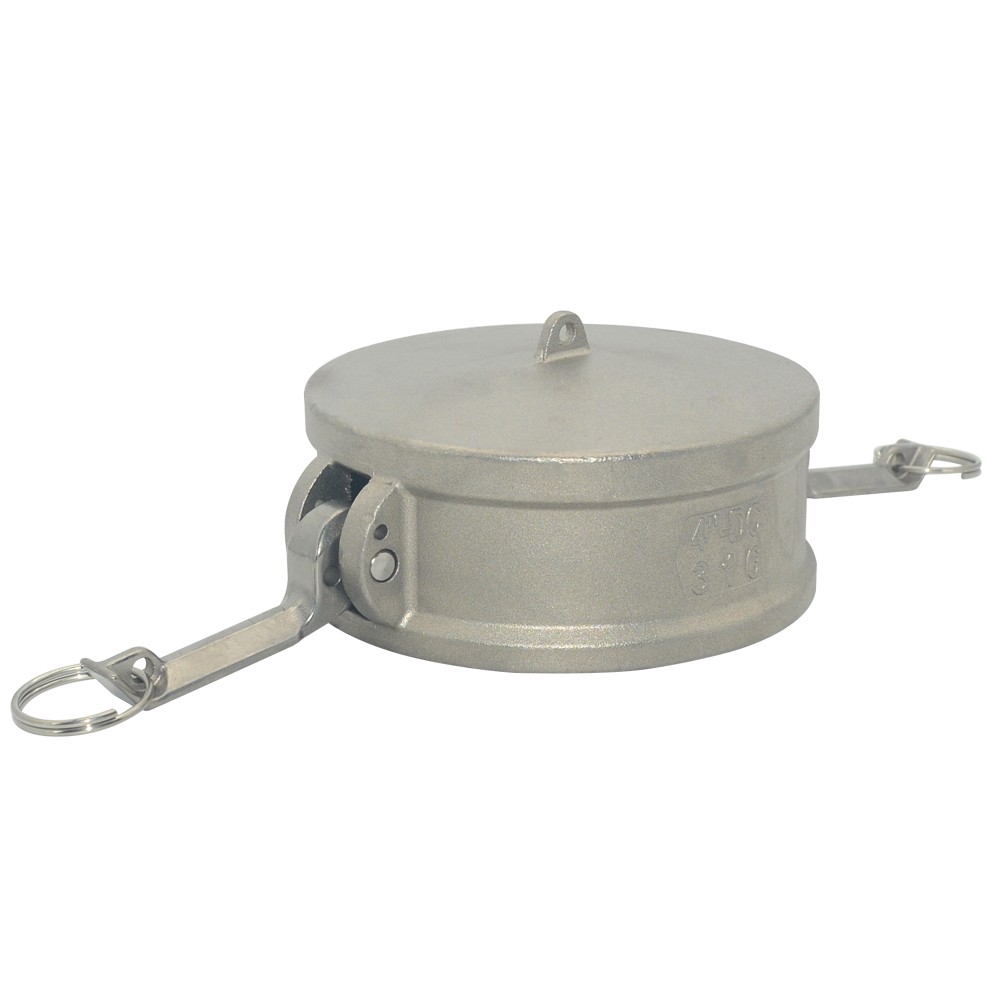 4″ 4 inch Type DC Dust Cap Coupler Stainless Steel Fitting Camlock US STOCK