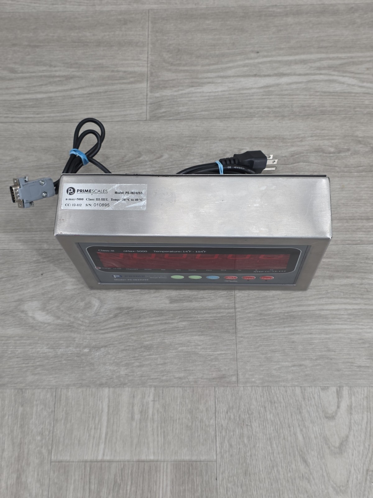 Prime Scales PS-IN202SS-C Stainless Steel Indicator Class III