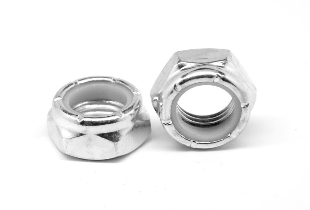 1/2″-13 Coarse Nyloc (Nylon Insert Locknut) NTE Thin Zinc Plated
