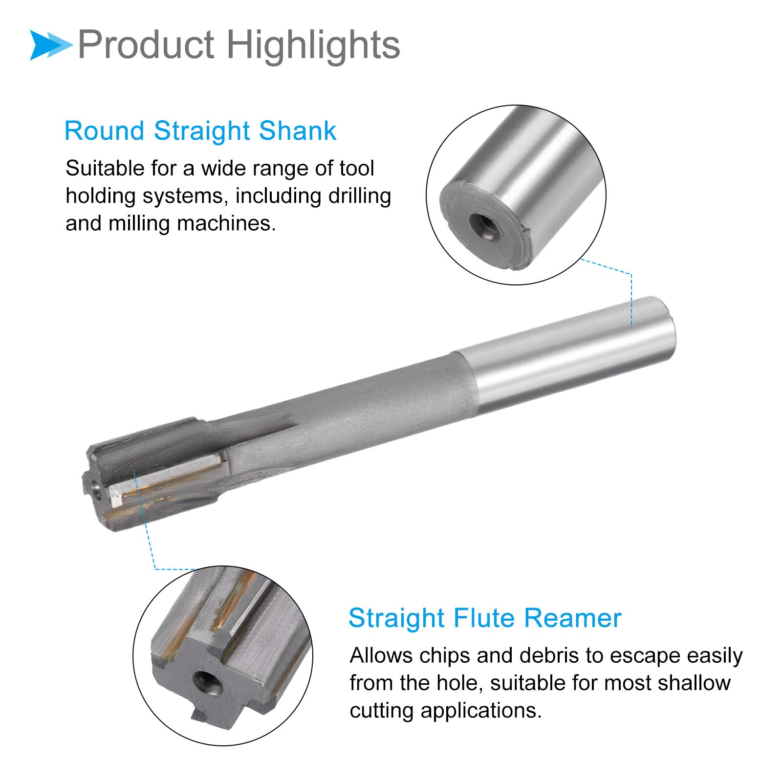 17mm Chucking Reamer Tungsten Carbide for Aluminum Copper Plastic Wood