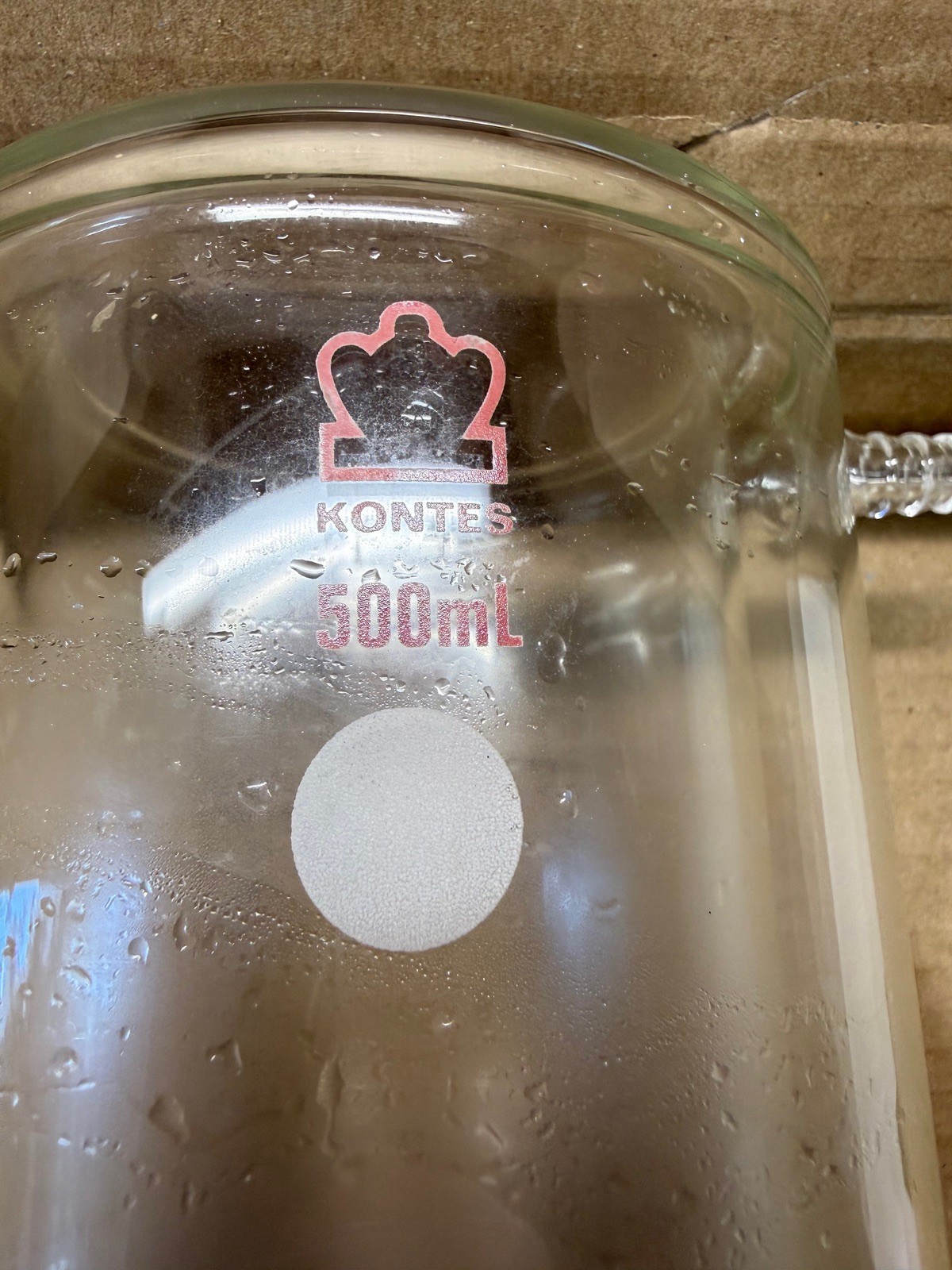 DWK KIMBLE KIMAX Kontes Jacketed Reaction Beaker, 500 mL, 317000-0500