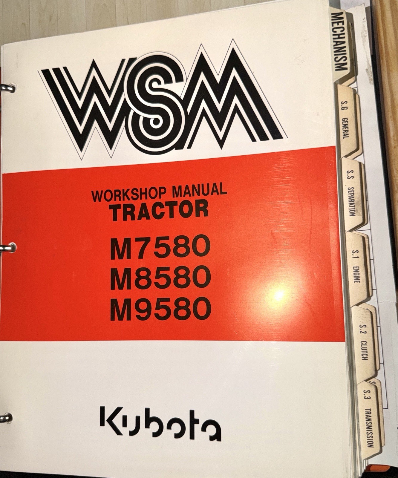 Kubota M7580 M8580 M9580 Tractor Workshop Repair Manual Factory Genuine