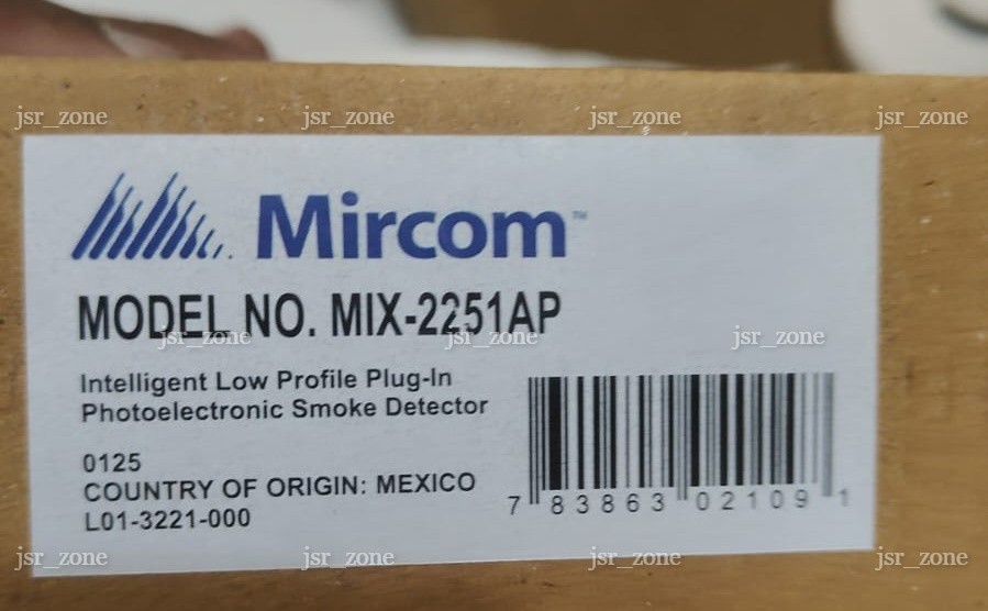 Mircom MIX-2251AP Advanced Protocol Photoelectric Smoke Detector Brand New USA