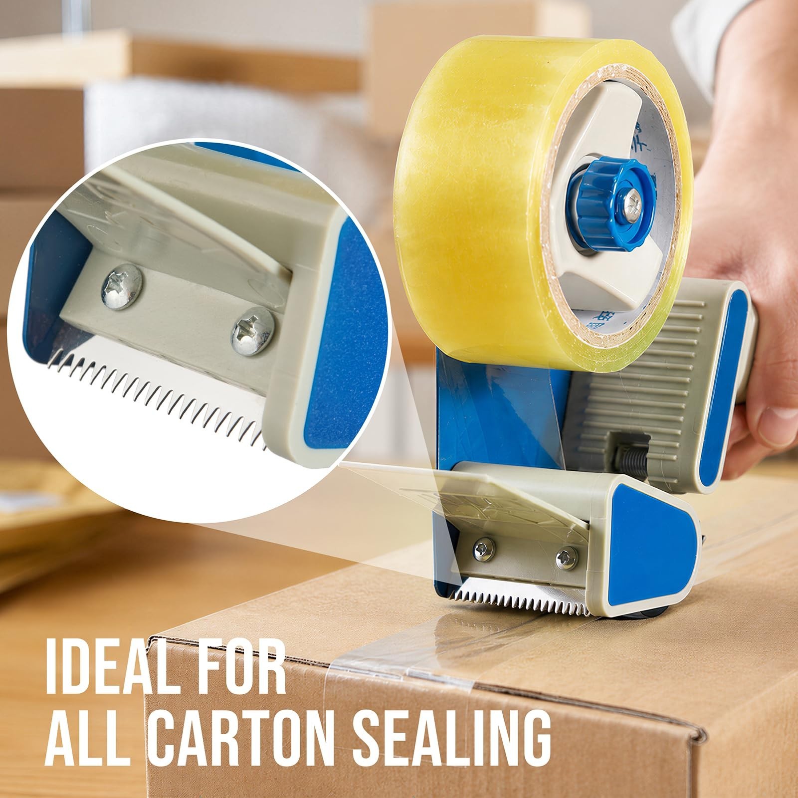 2 Inch Packing Tape Dispenser Gun, Heavy Duty Box Sealer