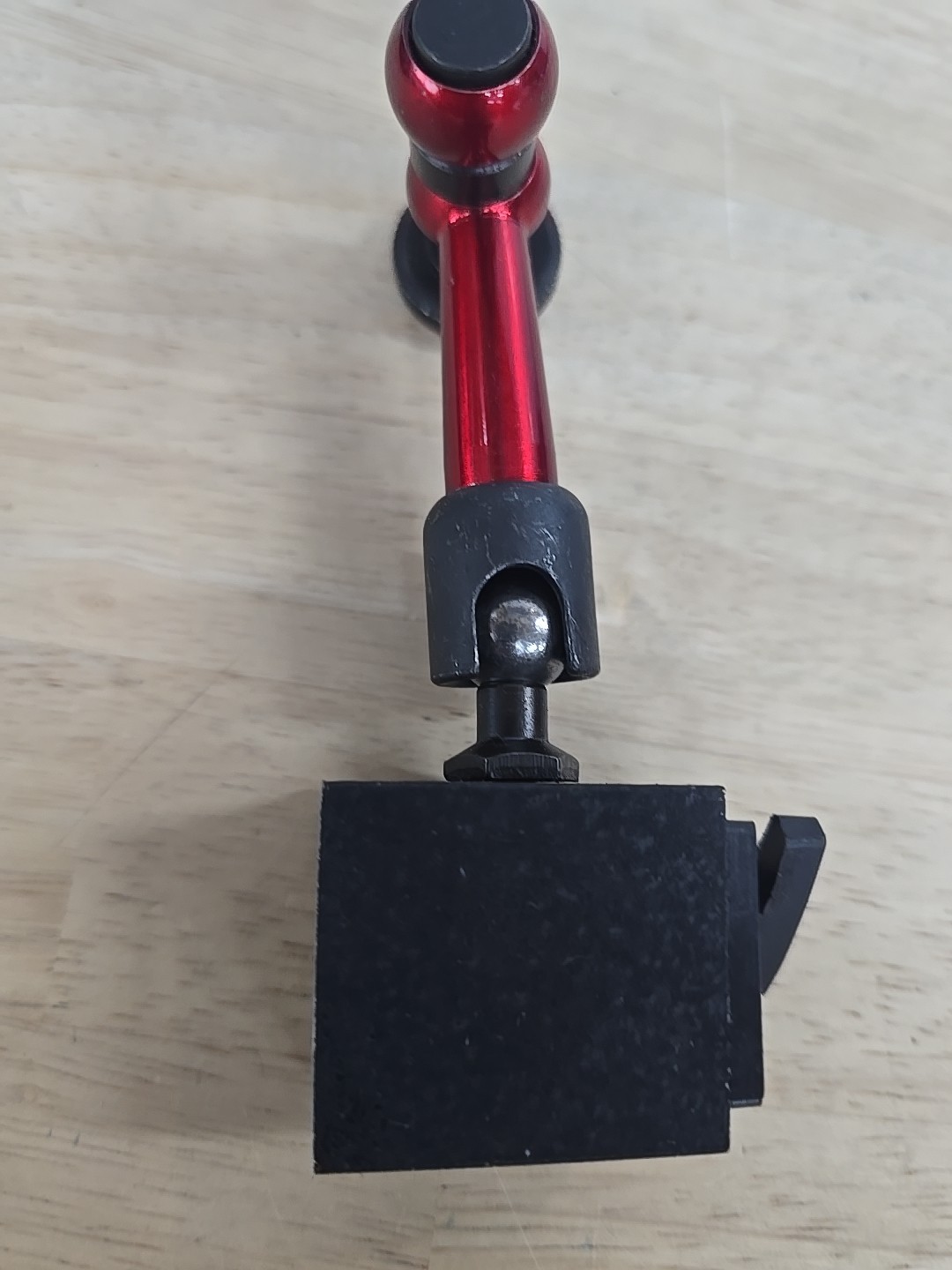Red Adjustable Magnetic Base Holder for Digital Dial Indicator