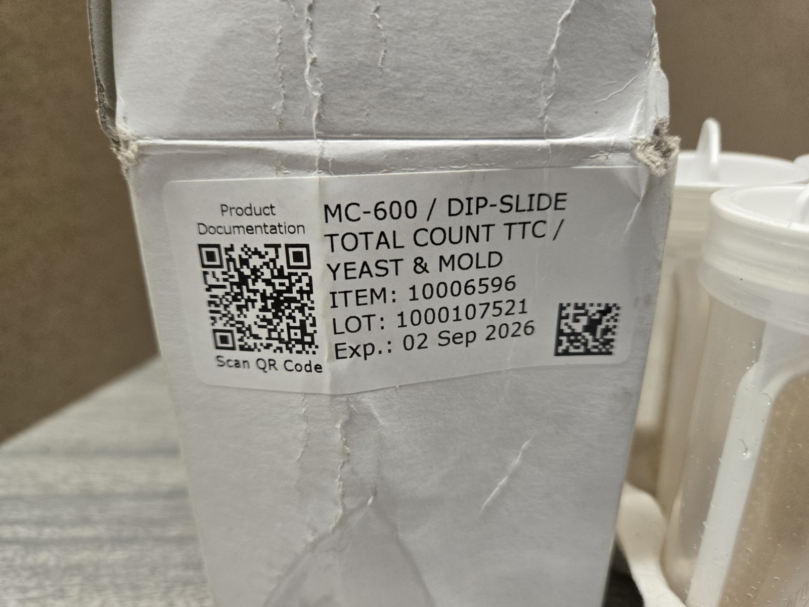 Dip Slide MC-600 To Test For Yeast & Mold- Pack Of 10- Exp 09/02/2026