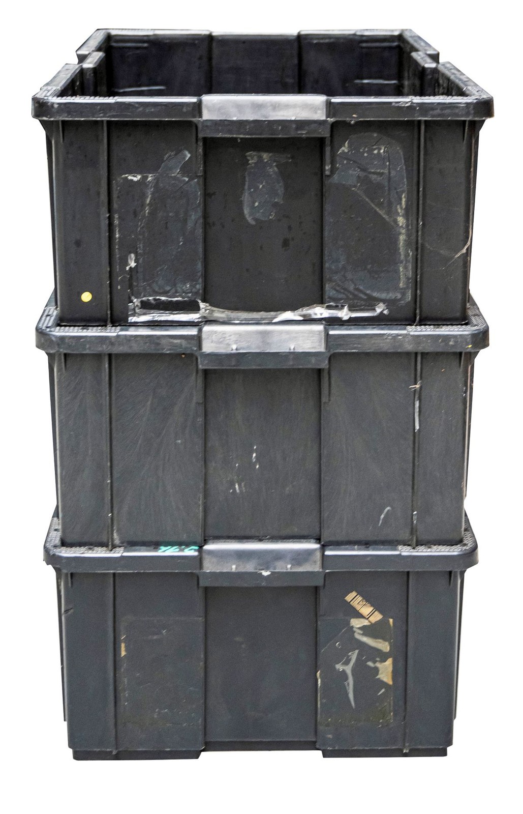3 x plastic container storage container stacking box 60 x 40 x 22 cm plastic box crate