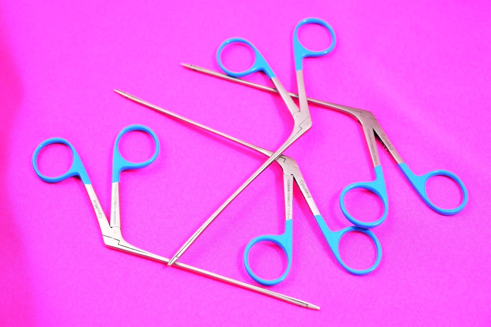 4 GERMAN STAINLESS HARTMAN MICRO ALLIGATOR FORCEPS 5.5″ SERRATED ENT INSTRUMENTS