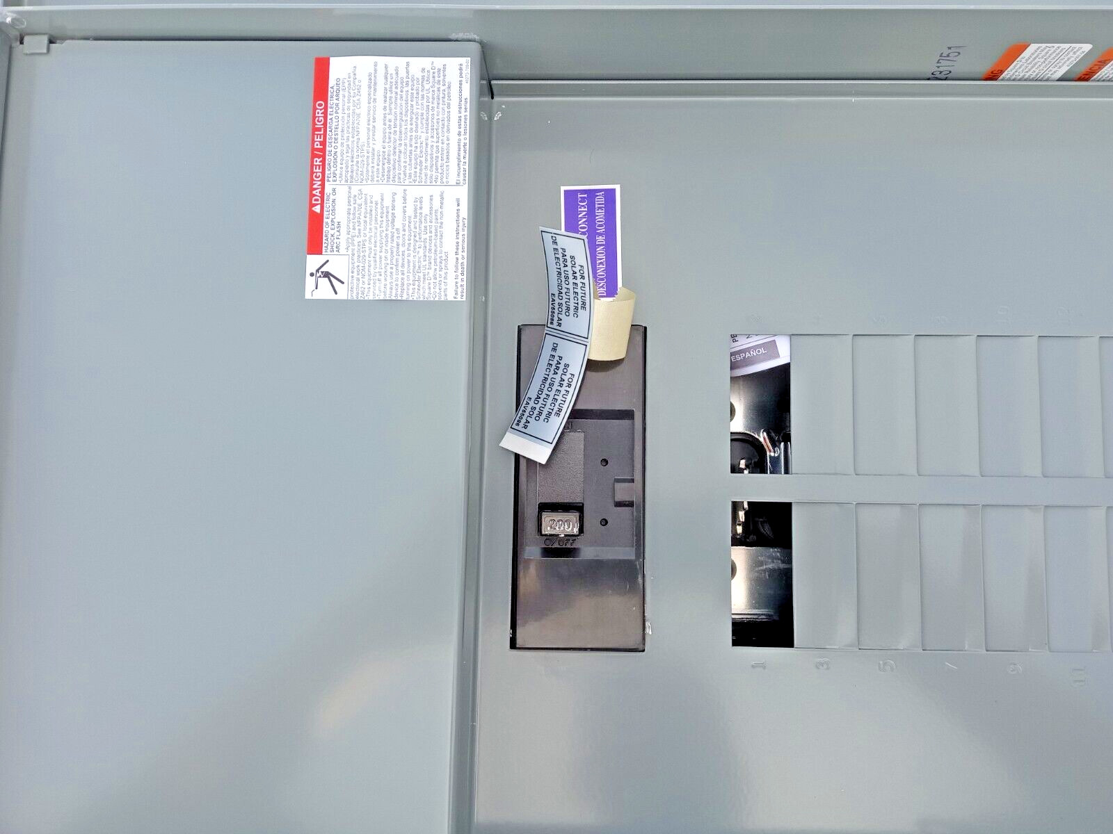 Square D SC3042M200PS N3R Combo Service Entrance, 225A, 120/240V 1Ph 3W